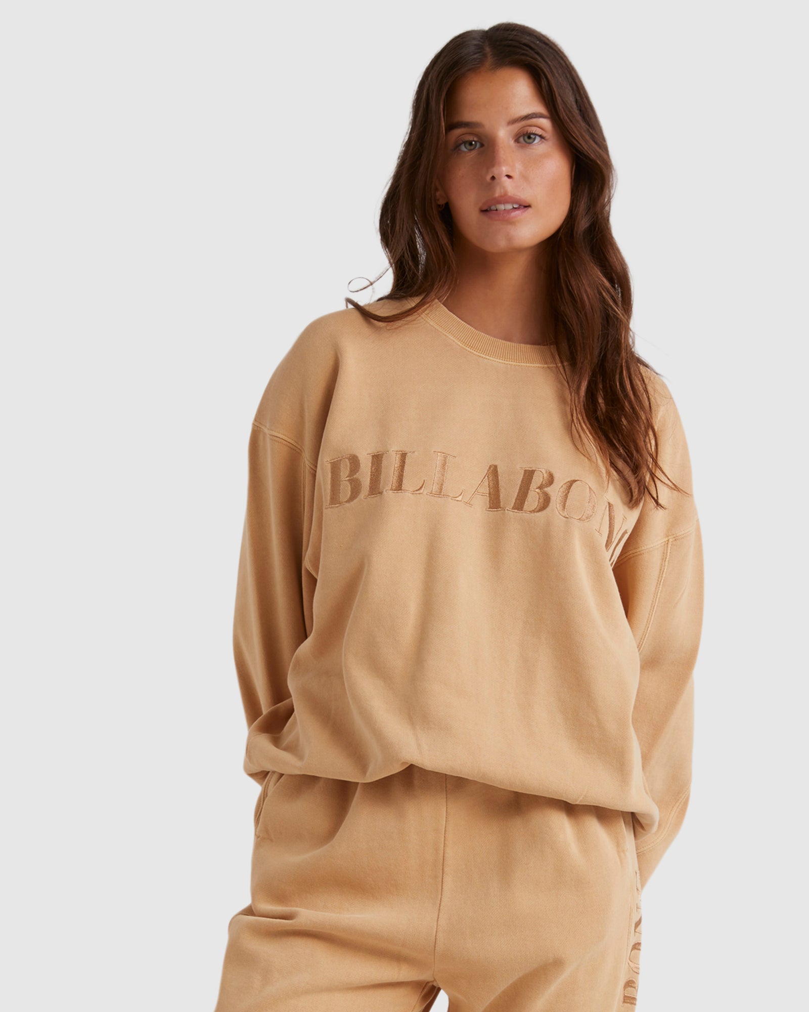 Womens Baseline Kendall Crew Neck – Soft Sand – Billabong AU