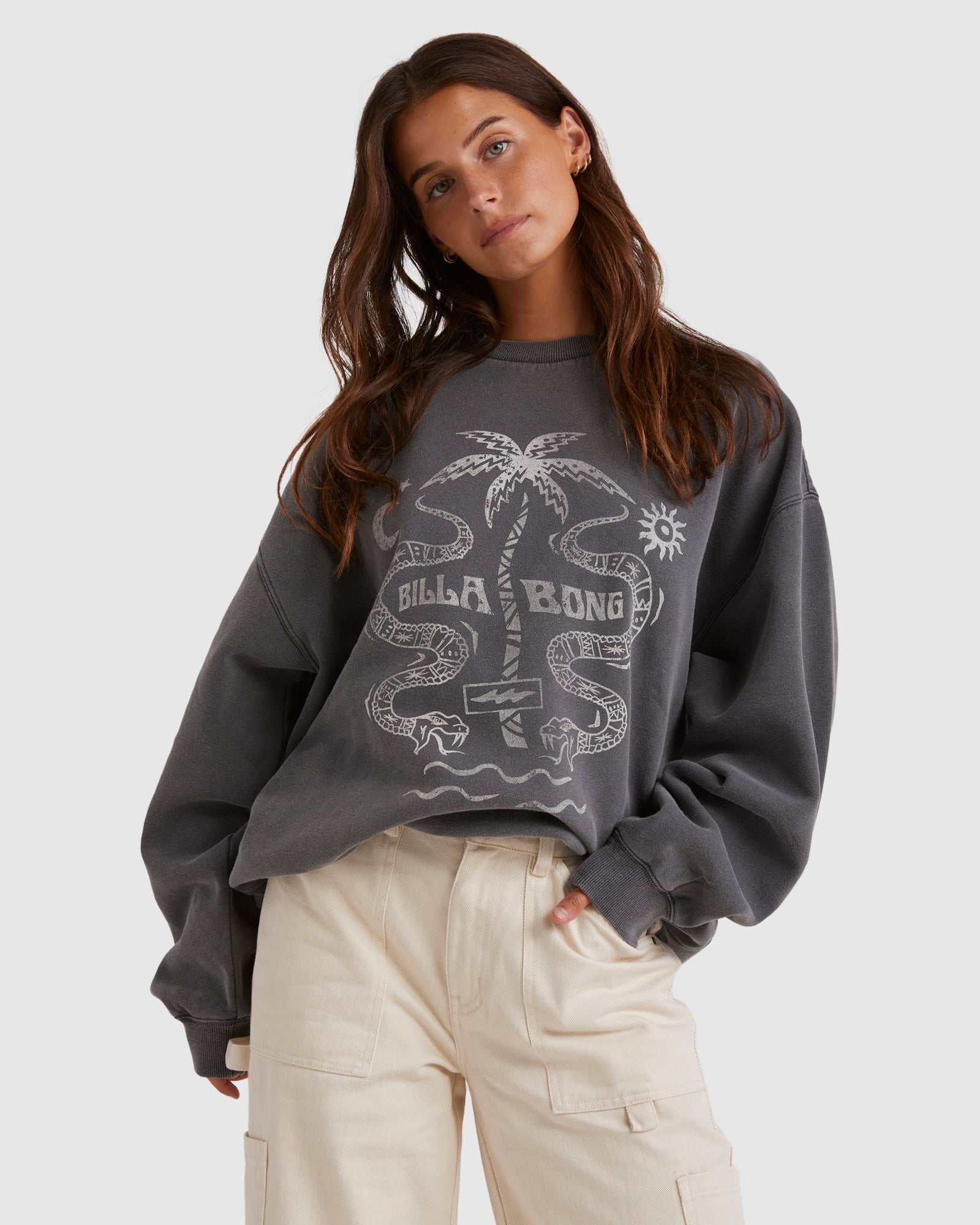 Womens Bite Me Canyon Crew Neck