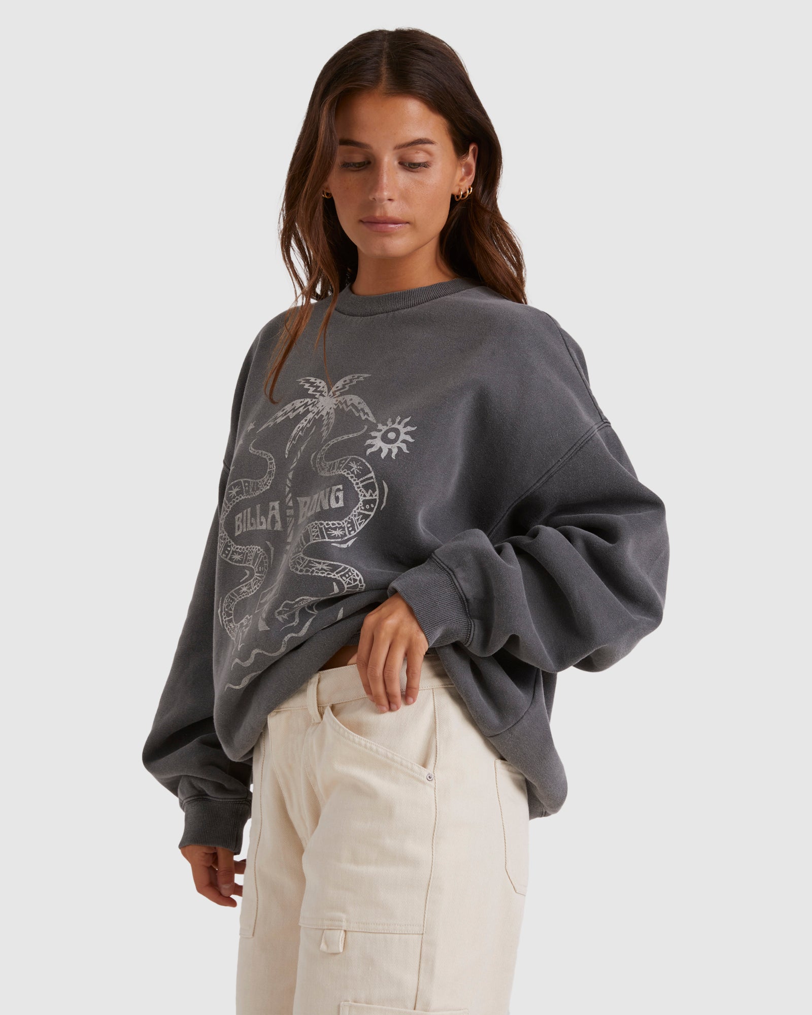 Womens Bite Me Canyon Crew Neck