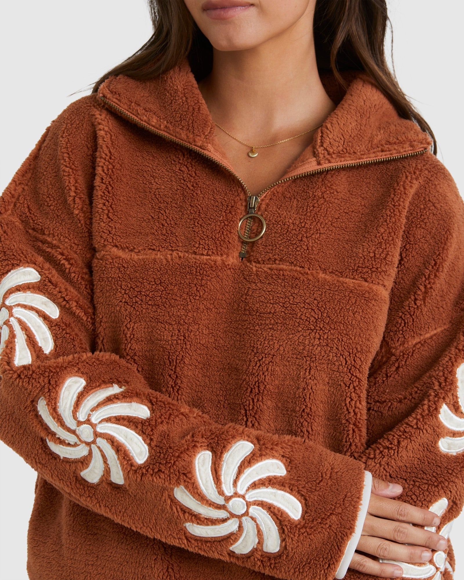 Womens Sun Fun Half Zip Fleece Jumper