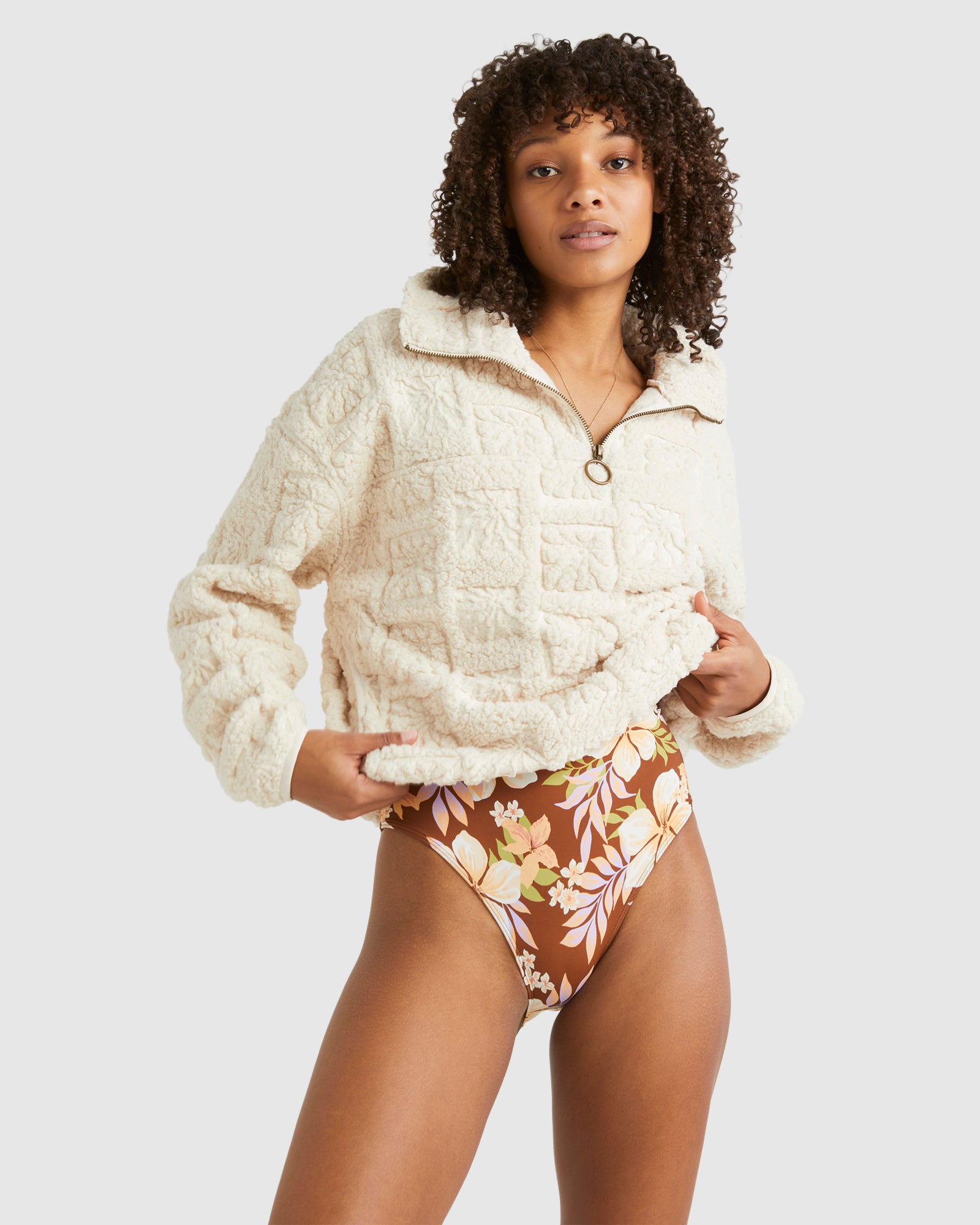 Womens Sun Stamp Half Zip Fleece Pullover – Billabong AU