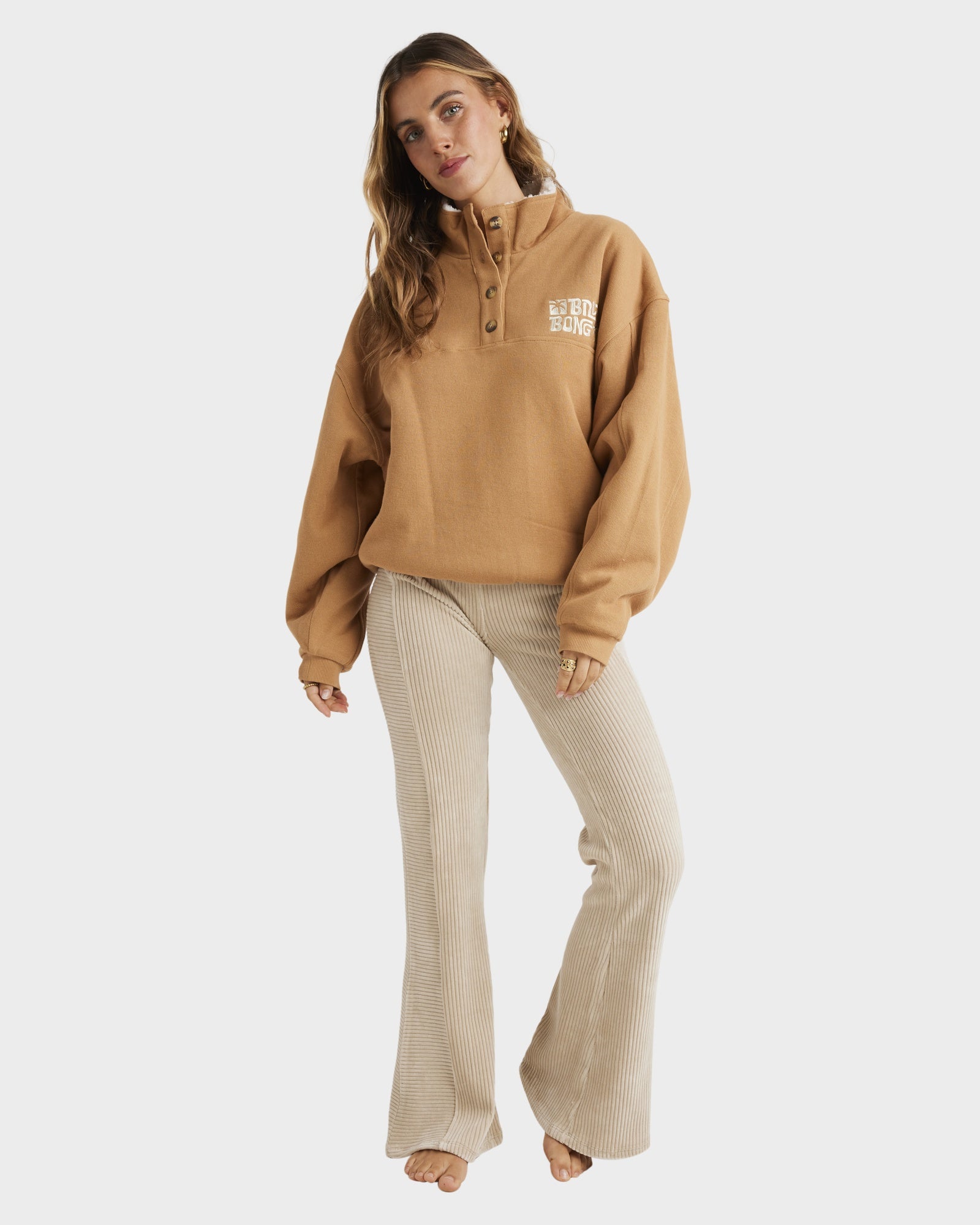 Womens Twisties Button Up Jumper