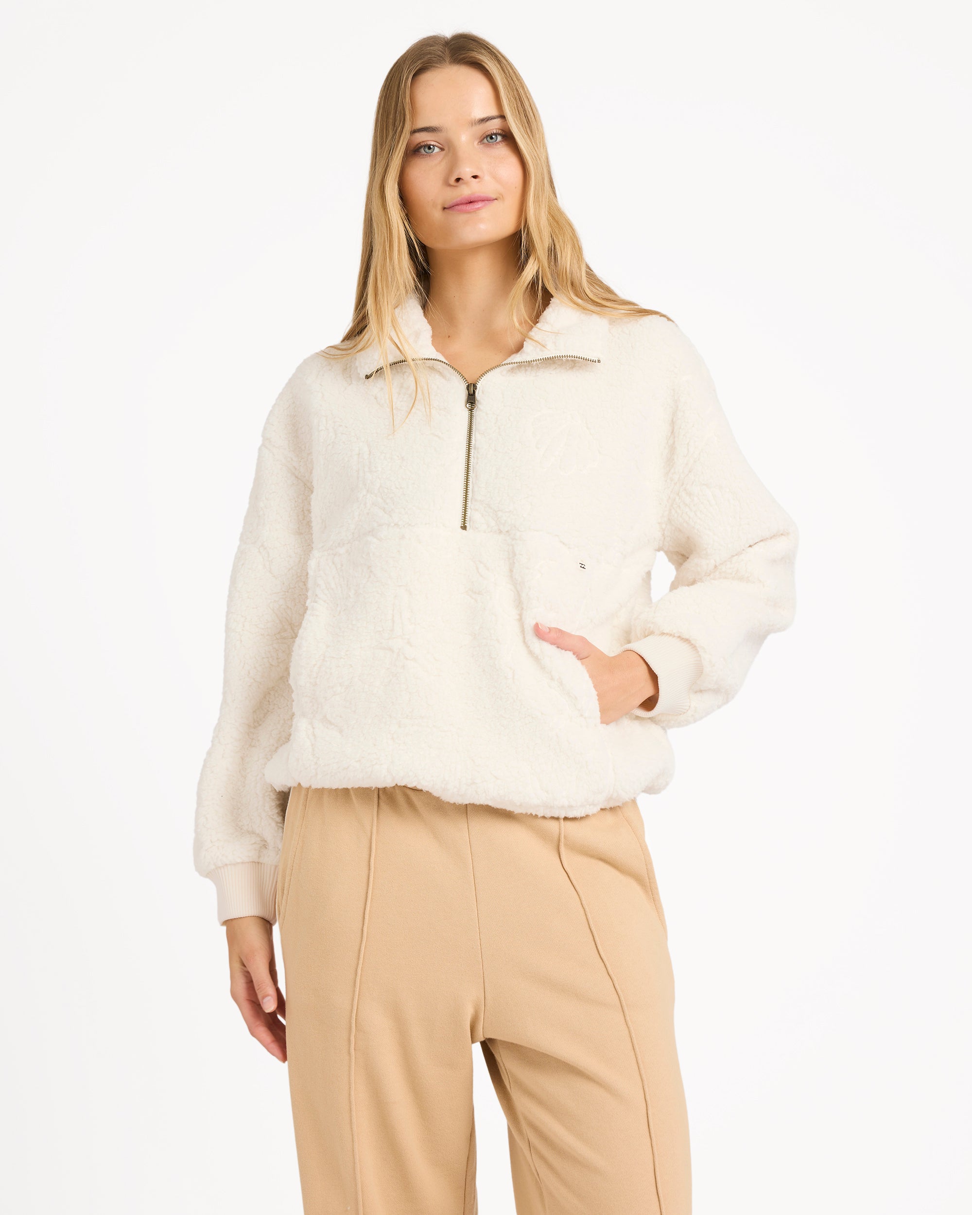 Womens Rising Tides Half Zip Fleece Jumper