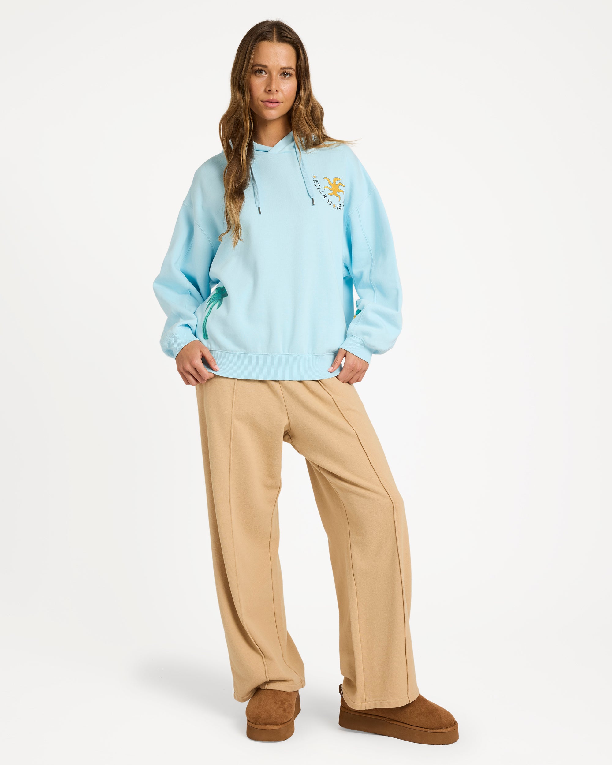 Womens Sunset Rider Kendal Pullover Hoodie – Clearwater – Billabong AU