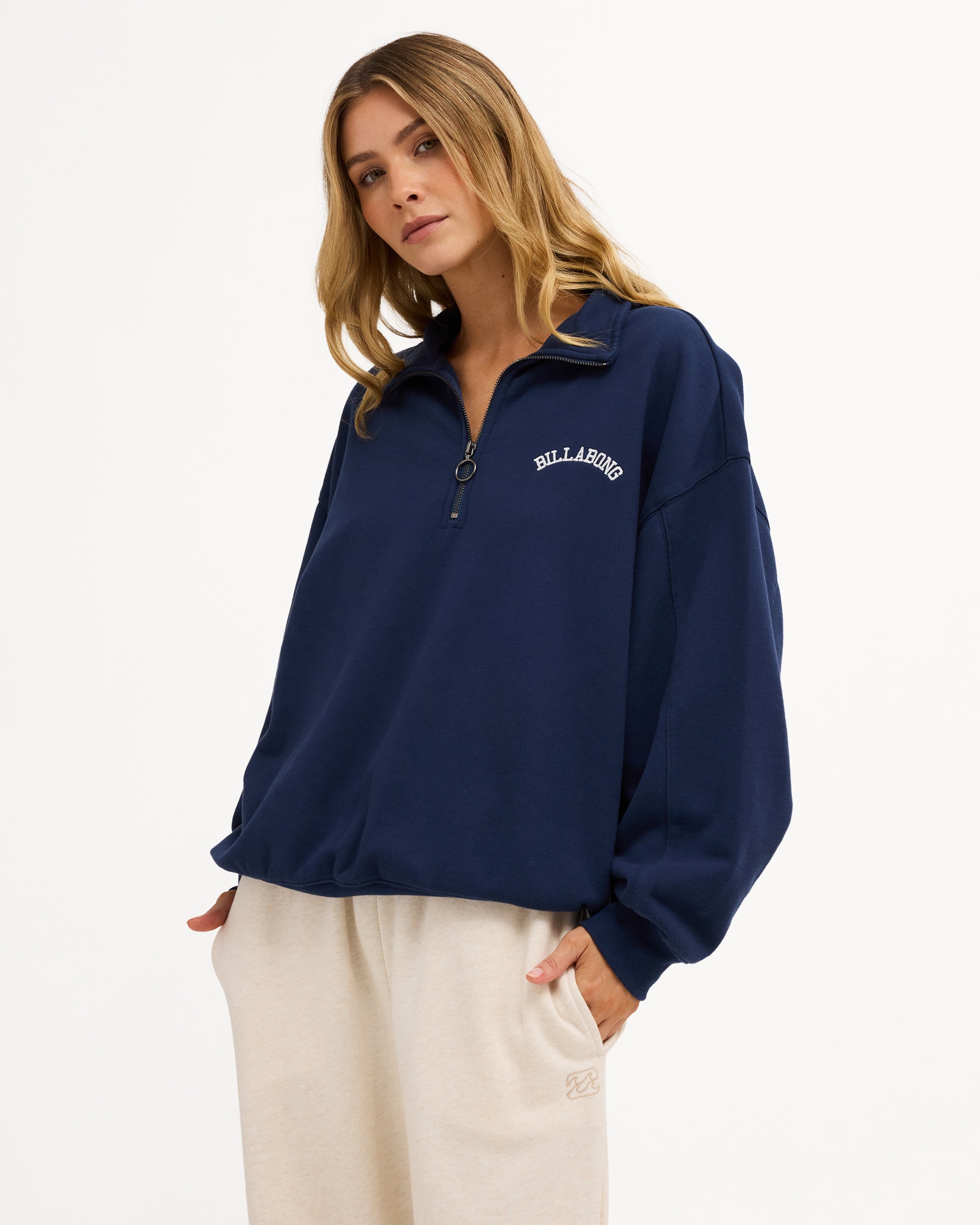 Womens Revival Half Zip Crew