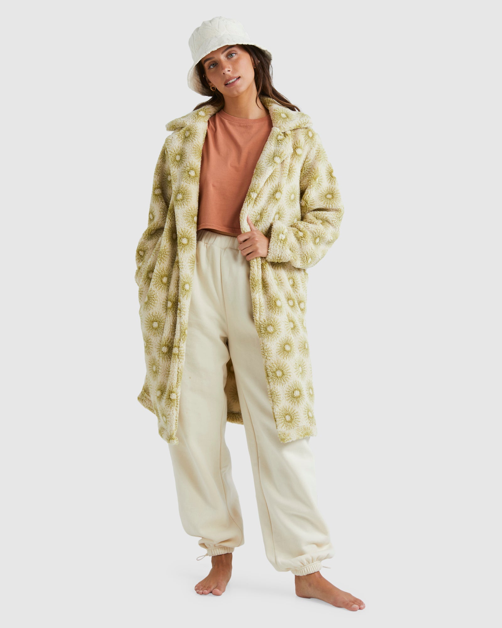 Womens Brick Lane Cozy Teddy Fleece Jacket