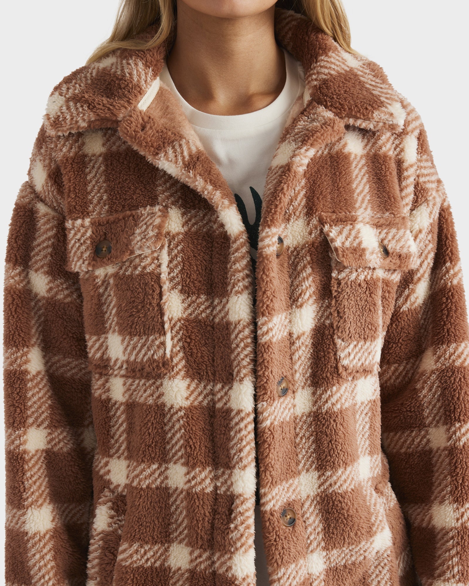 Womens Dusty Road Fleece Shacket