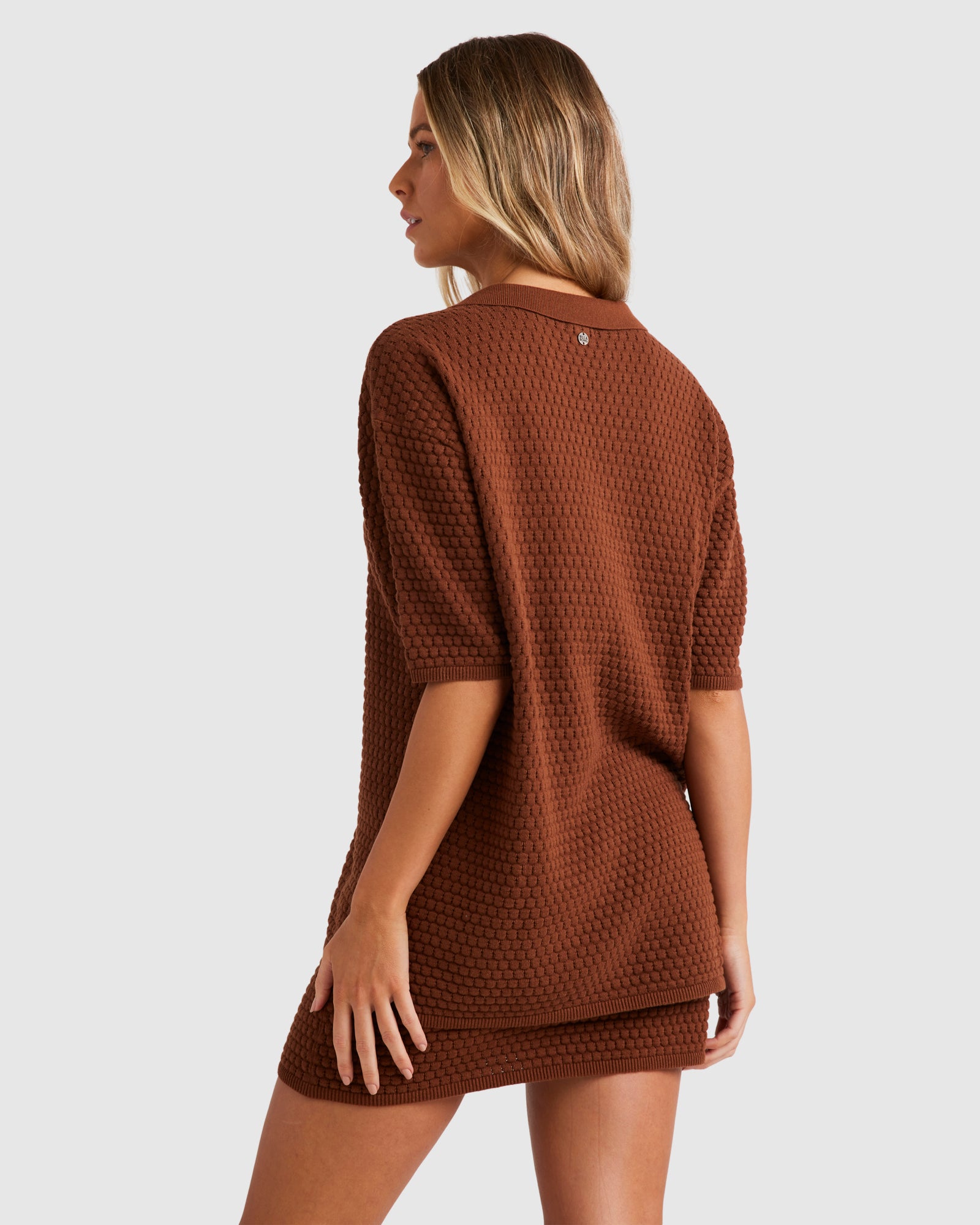 Womens Sun Bubble Knit Shirt