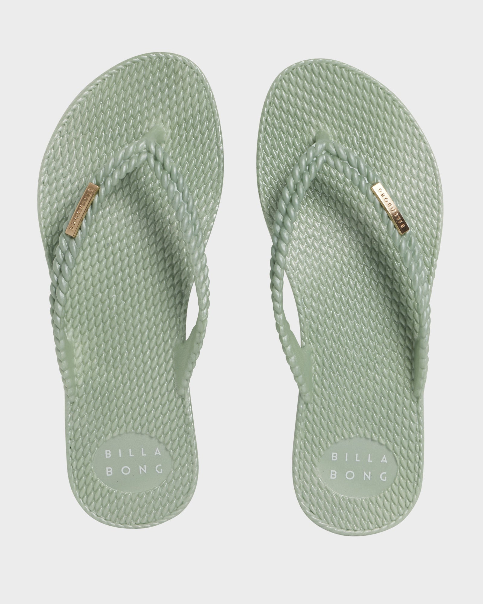 Womens Kick Back Metallic Thongs