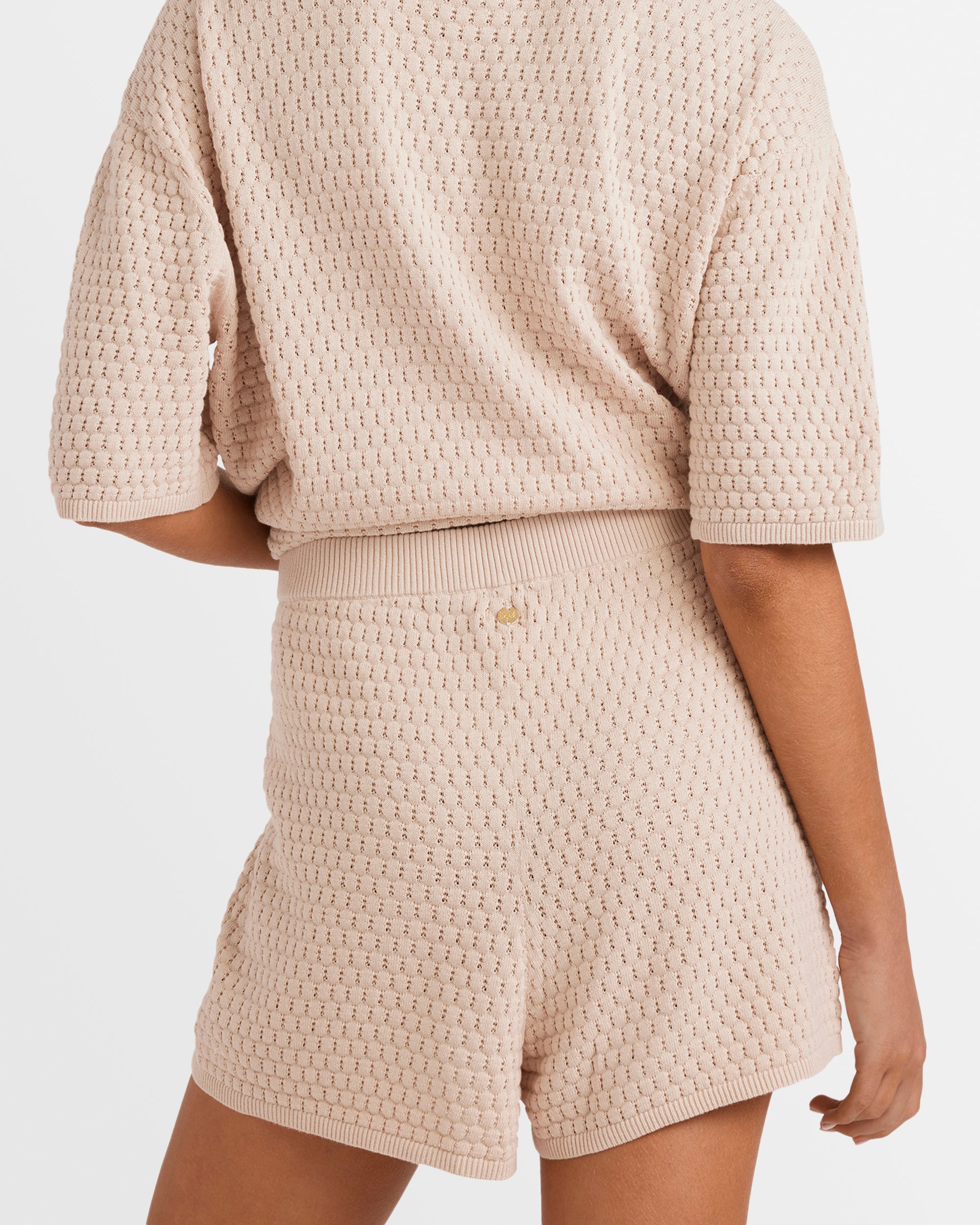 Womens Sun Bubble Elastic Waist Shorts