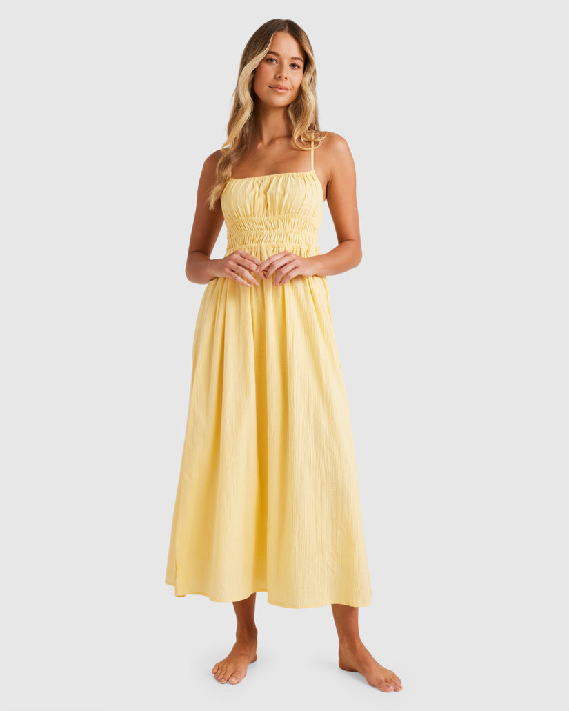 Womens Petal Dress - YELLOW | Billabong AU