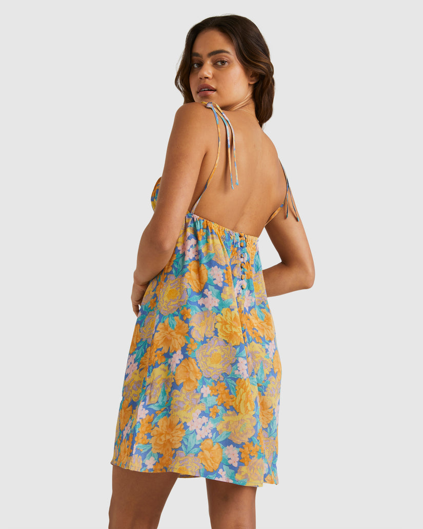 Womens Last Summer Dress - BLUE | Billabong AU