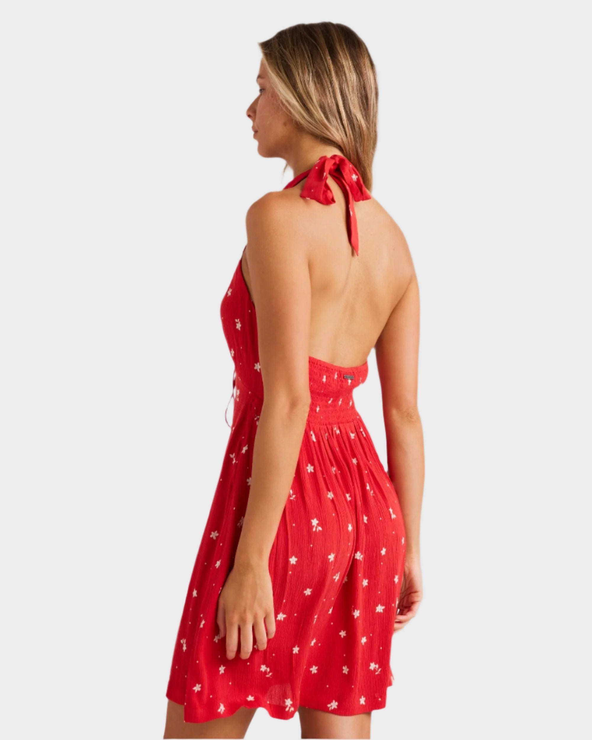 Womens Darlin Halter Mini Dress
