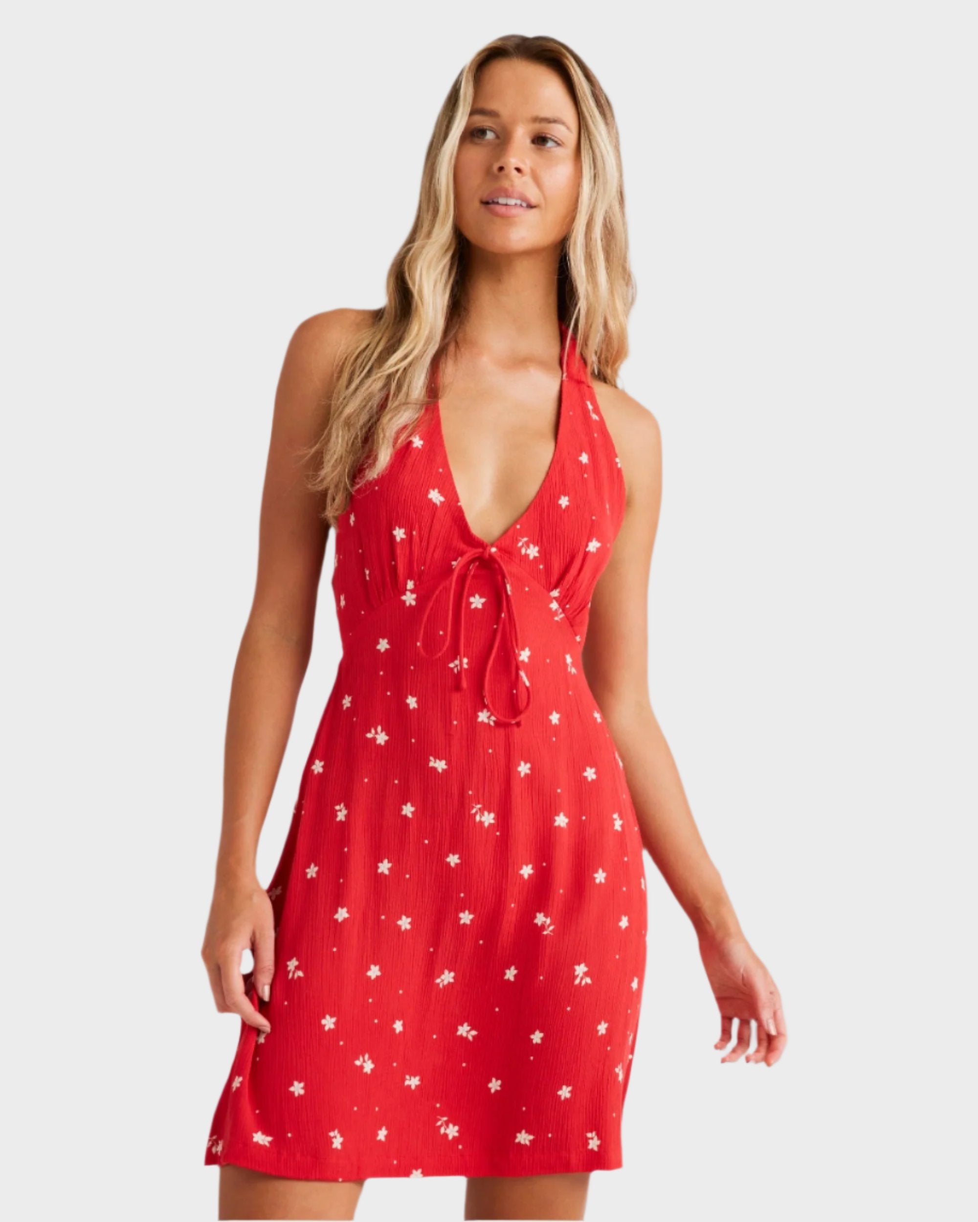 Womens Darlin Halter Mini Dress