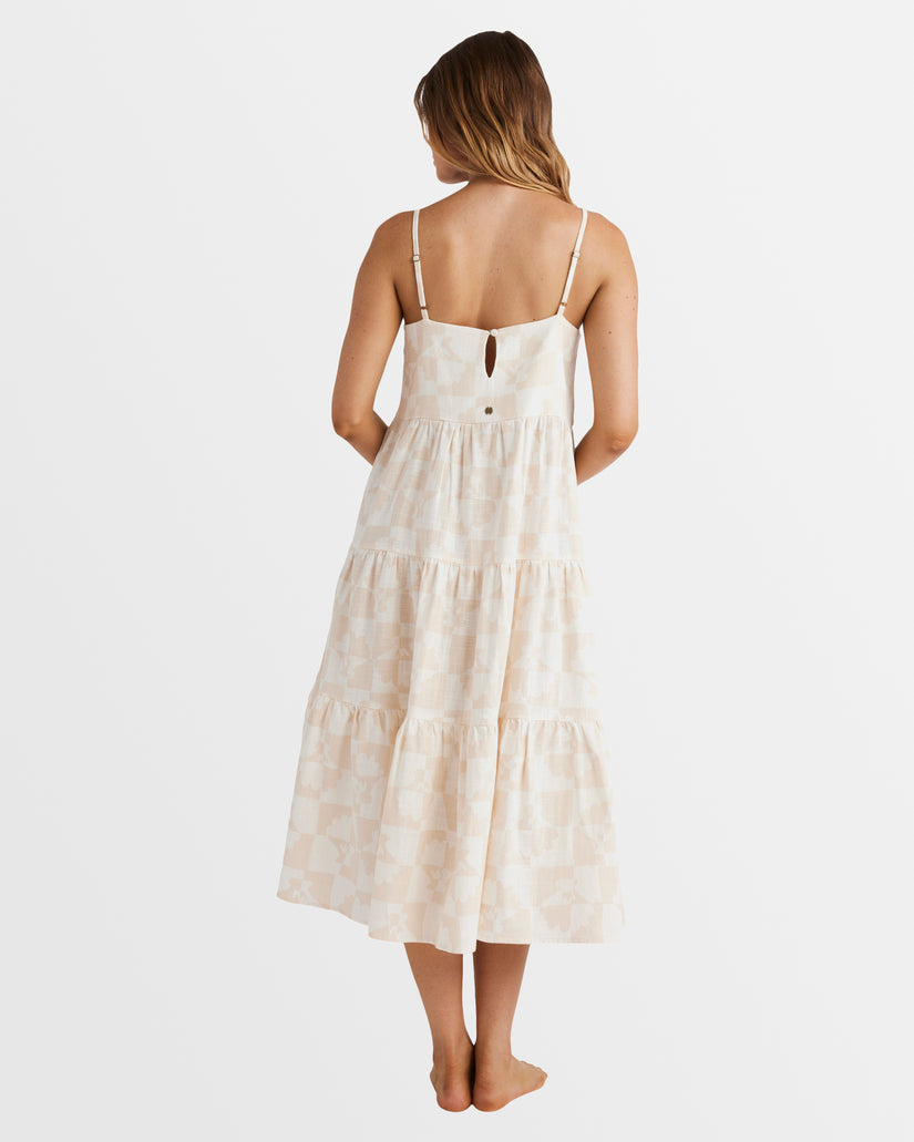 Womens Catch Up Lost Love Midi Dress - SALT CRYSTAL | Billabong AU