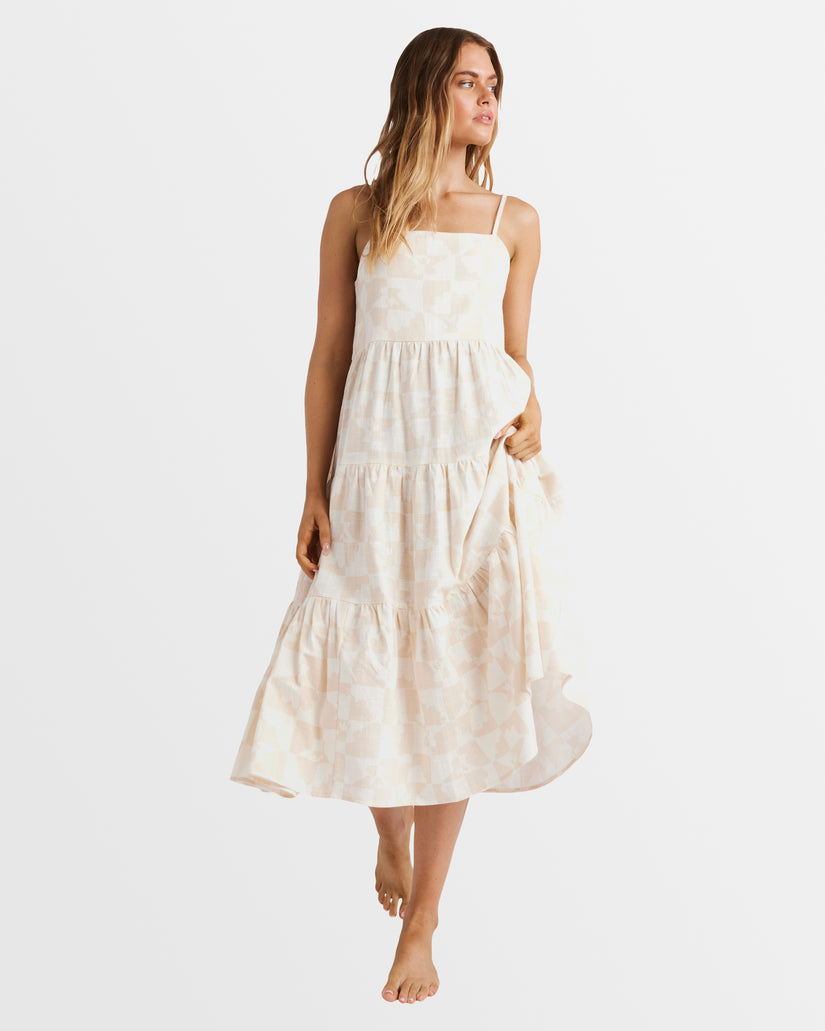 Womens Catch Up Lost Love Midi Dress - SALT CRYSTAL | Billabong AU