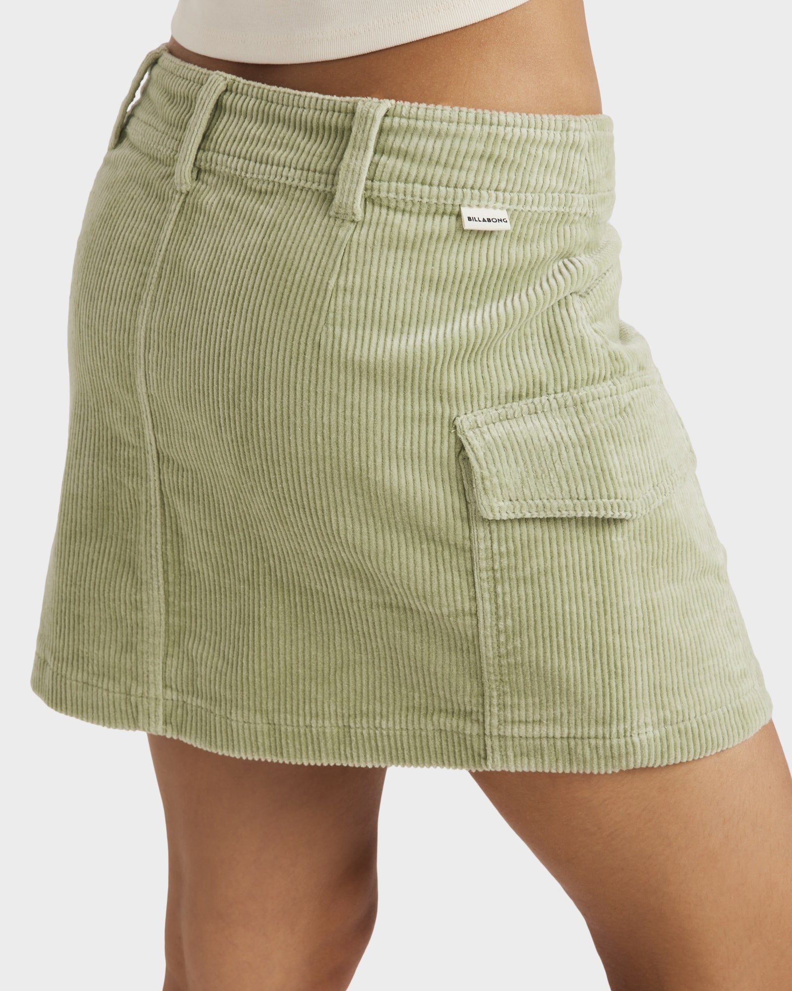 Womens Hilary Cargo Corduroy Mini Skirt