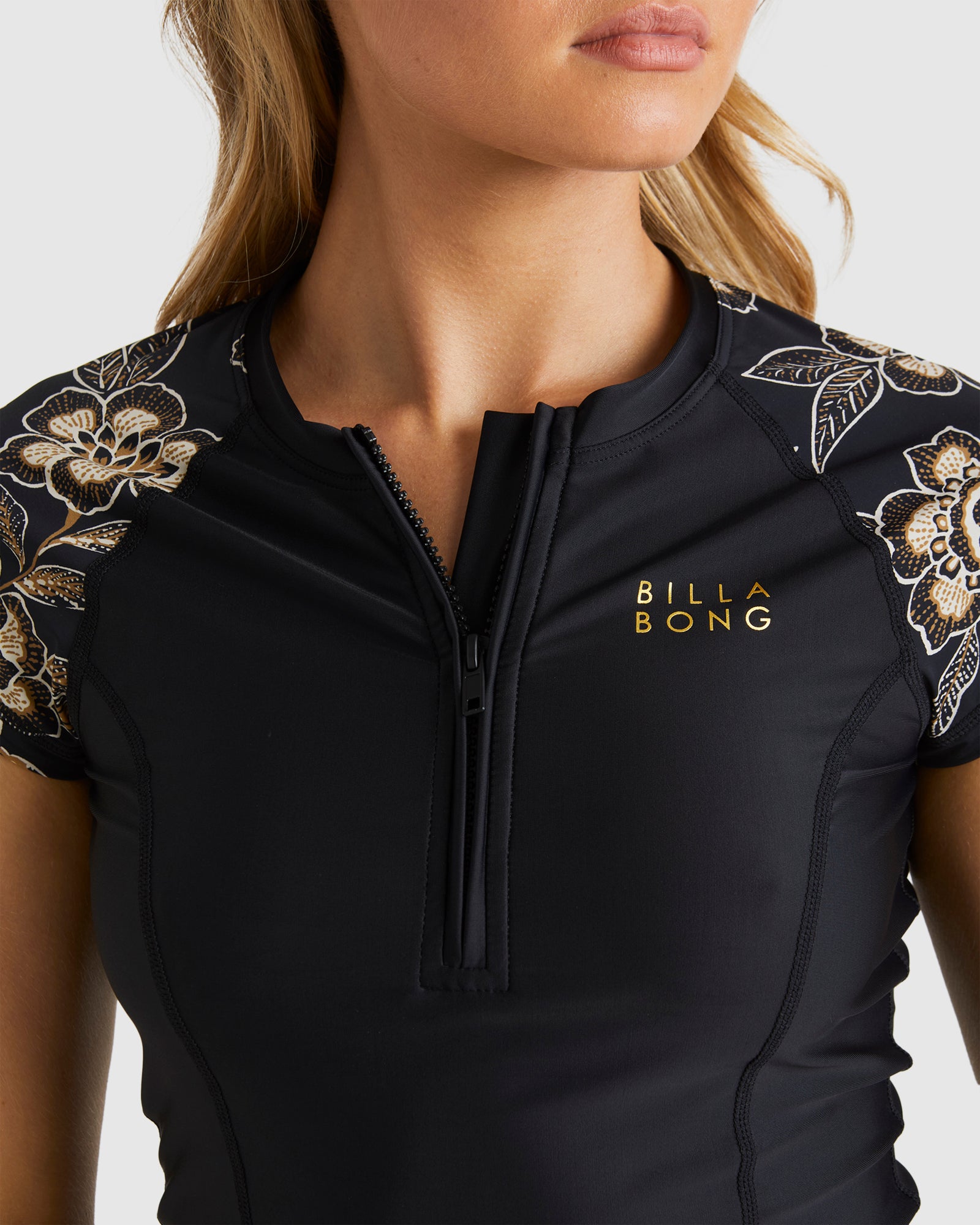 Womens Moon Blooms Point Break Rash Vest