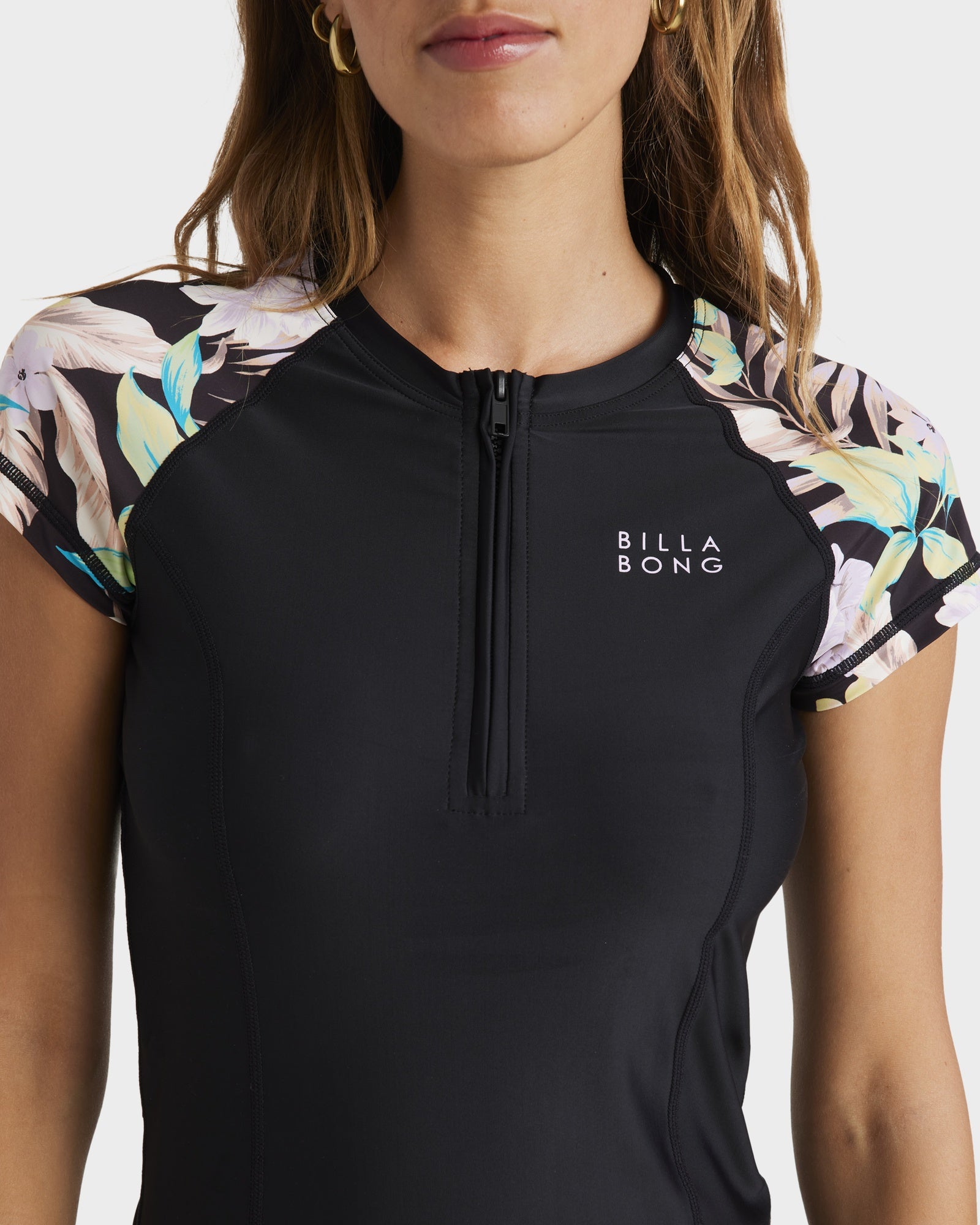 Womens Shadow Tropic Point Break Short Sleeve Rash Vest