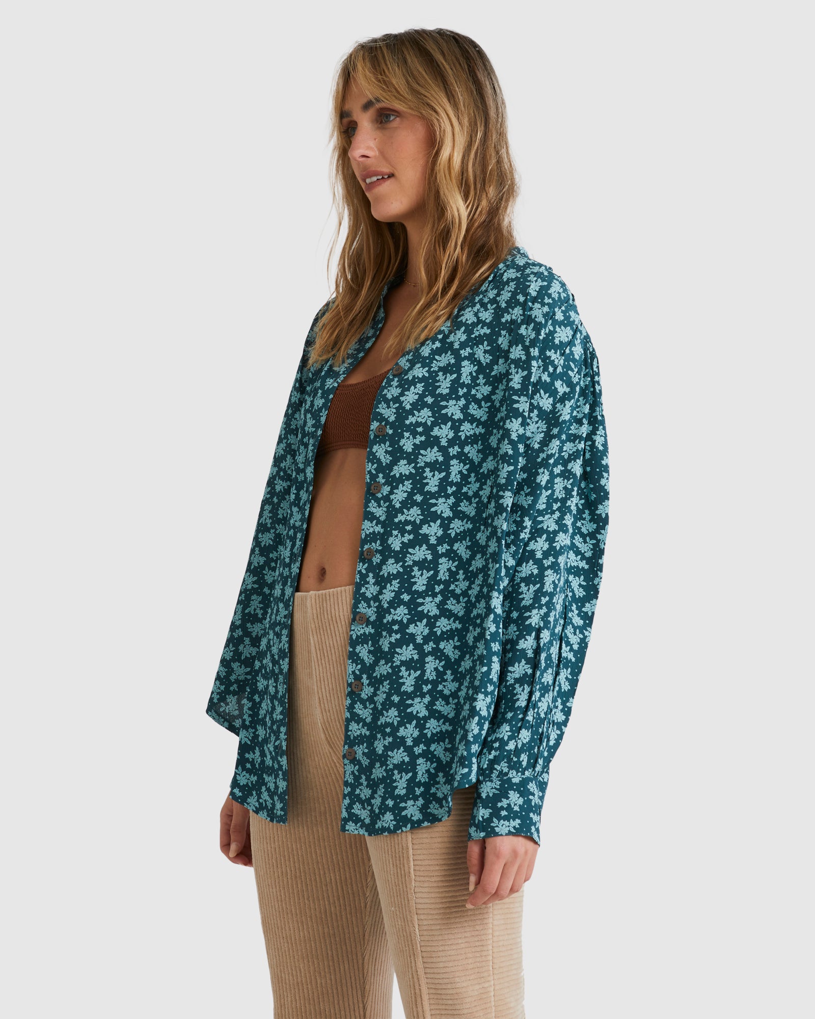 Womens Lost Days Shine On Long Sleeve Shirt