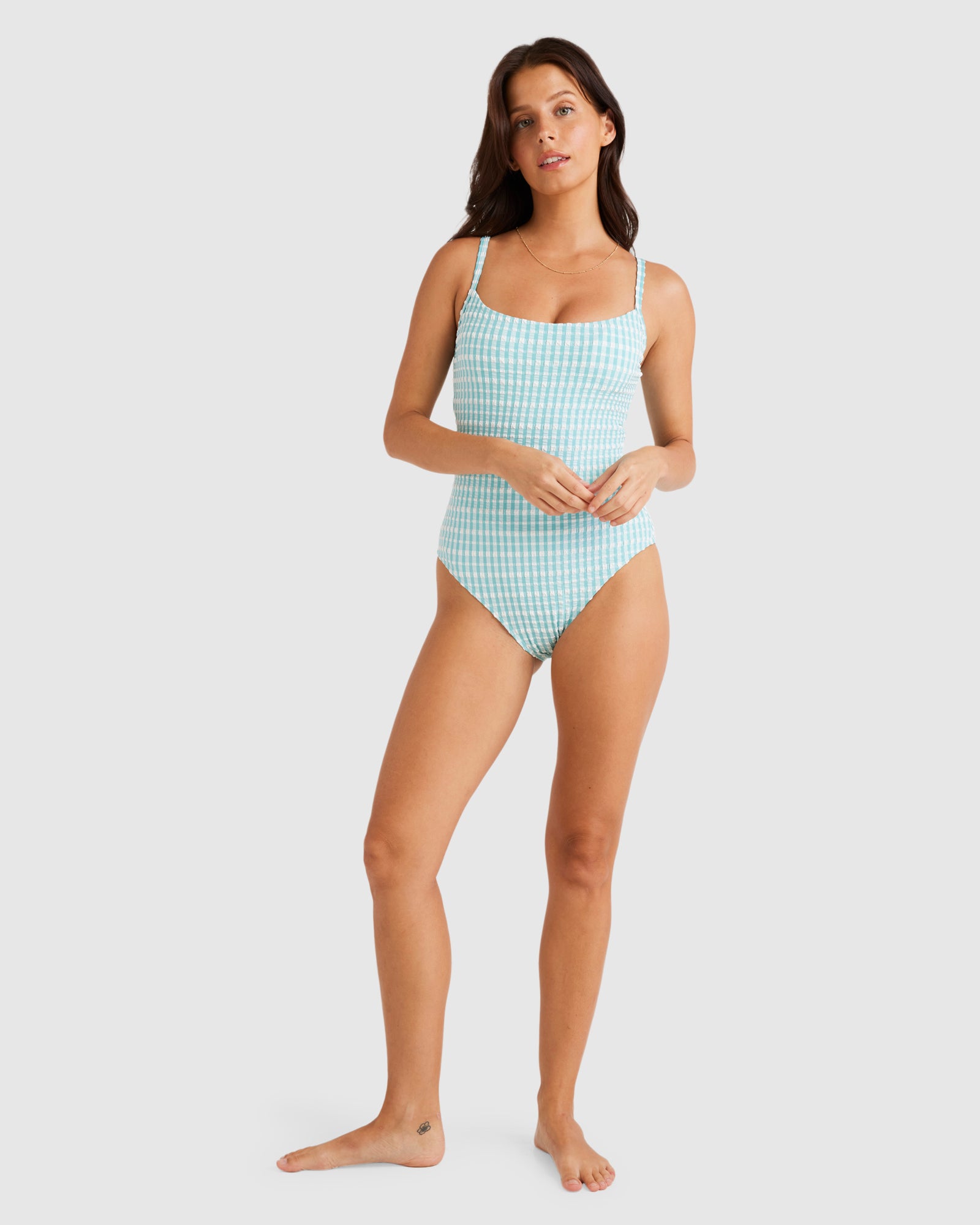Womens Wave Check Mia Dd One Piece Swimsuit