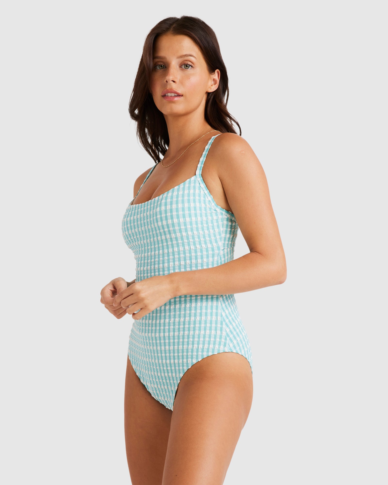 Womens Wave Check Mia Dd One Piece Swimsuit
