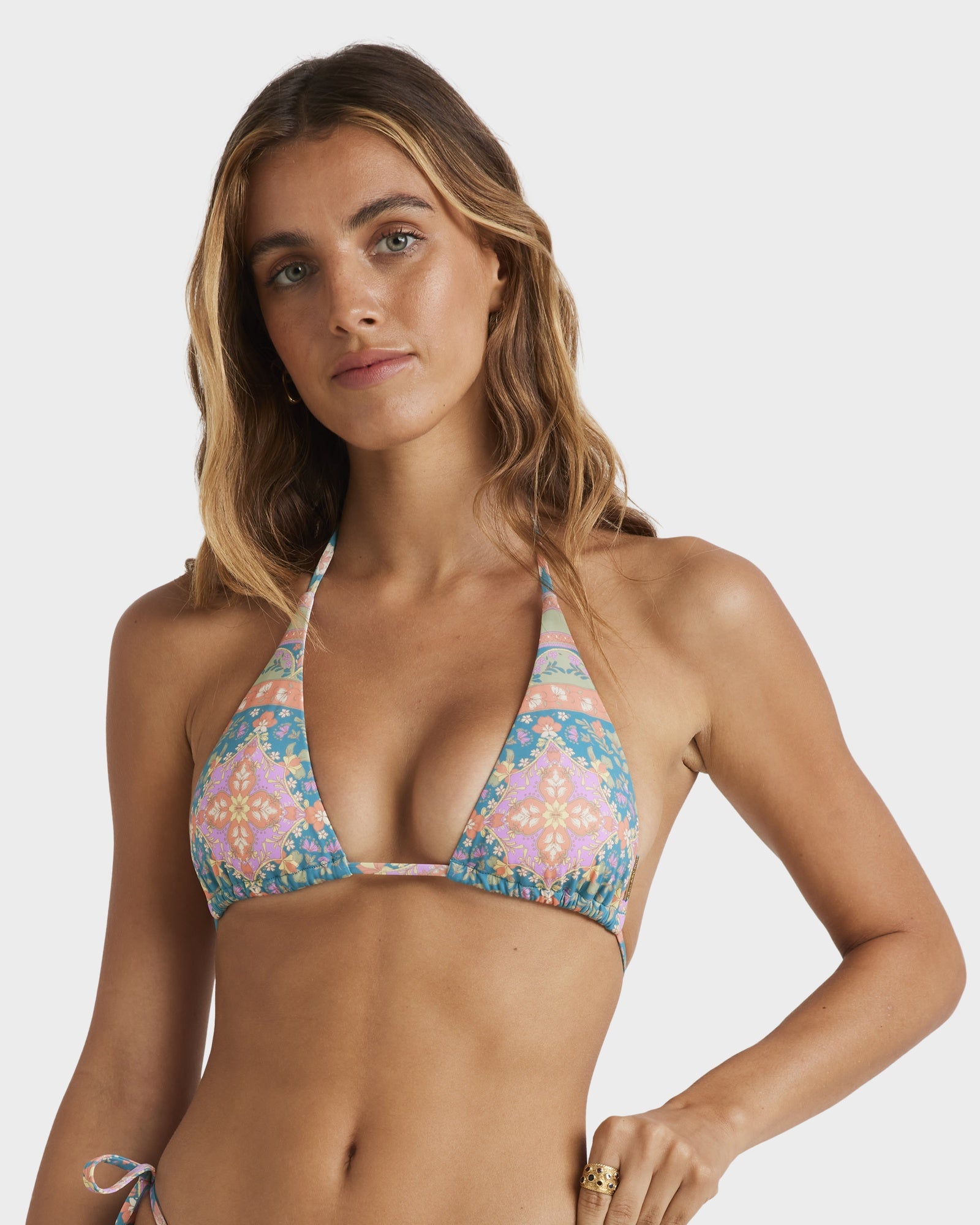 Womens Sunrise Coast Multi Triangle Bikini Top