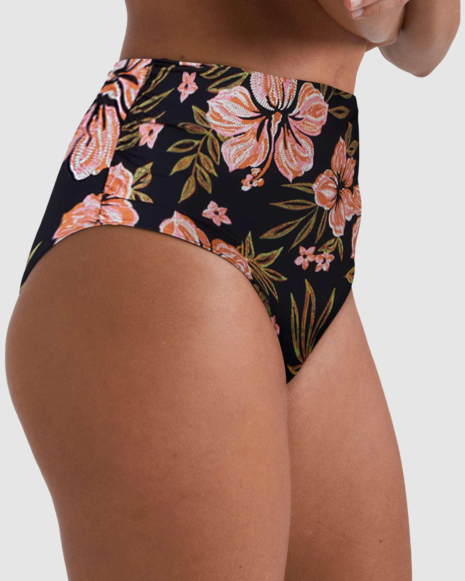 Womens Hooked On Tropics High Retro Bikini Bottom