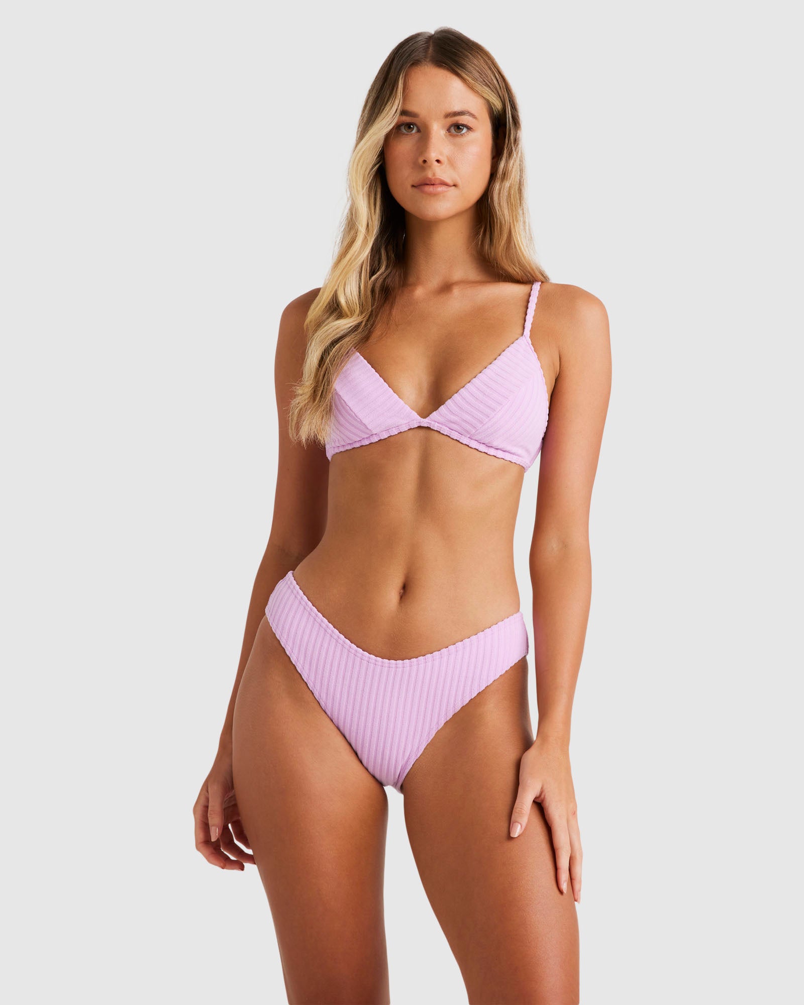 Womens Terry Rib Bondi Bikini Bottom