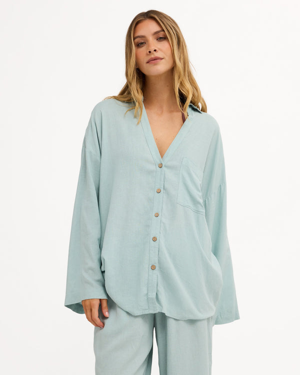 Womens Sun Days Cover-Up Shirt