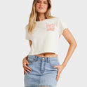 Womens Coco Palm Lover Crop T-Shirt