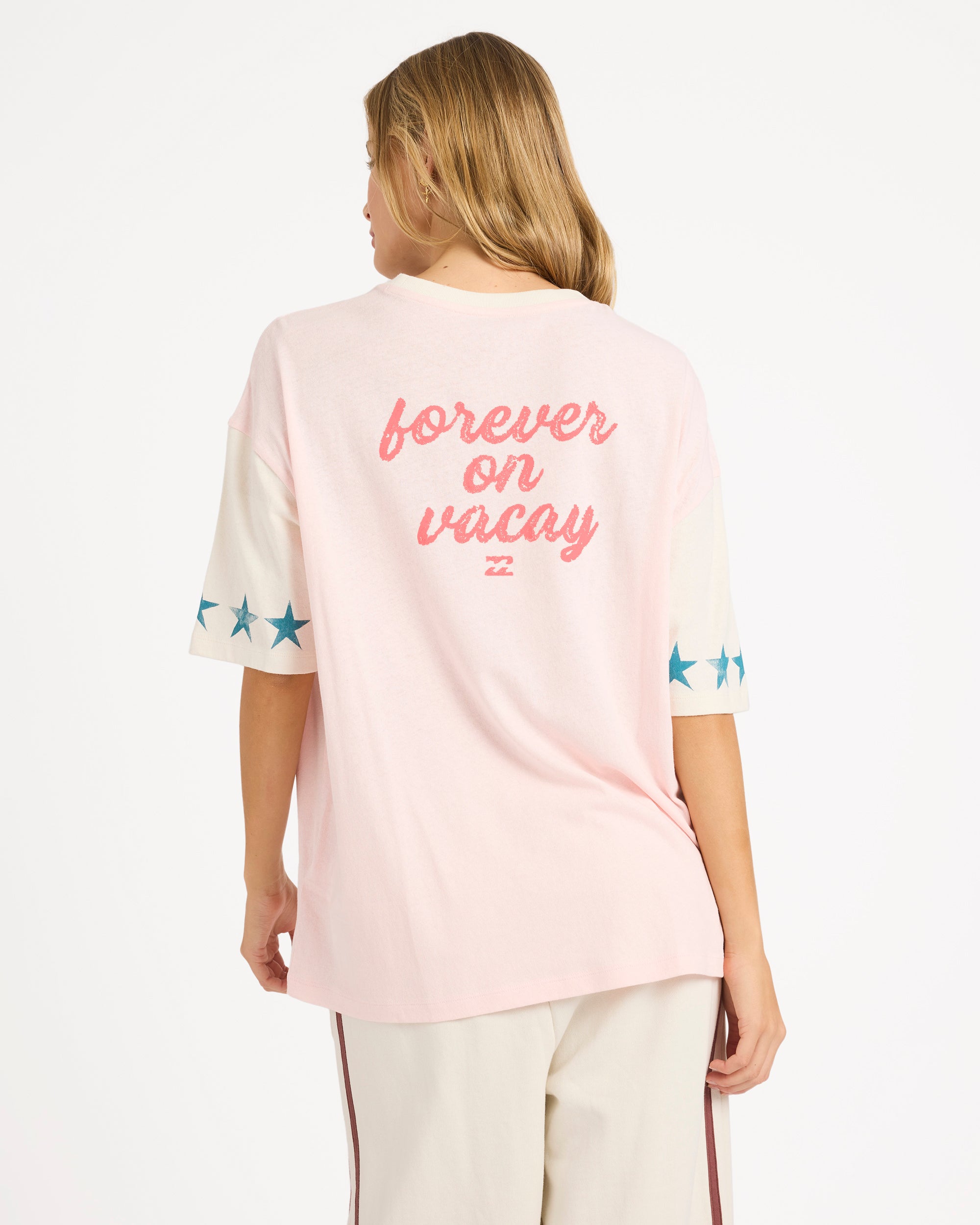 Womens Tropics Co Ringer T-Shirt