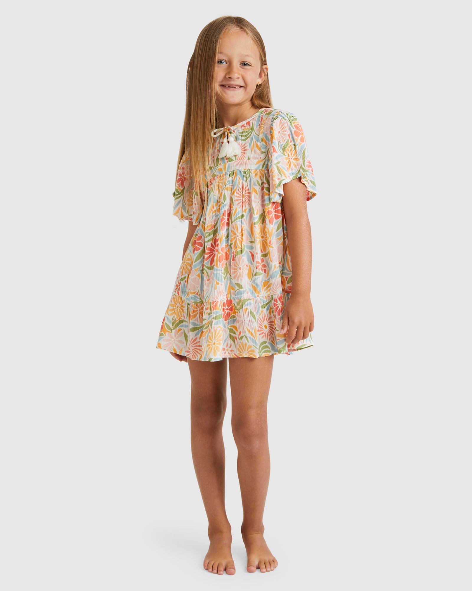 GIRLS 0-5 IS THIS LOVE DRESS - SALT CRYSTAL | Billabong AU