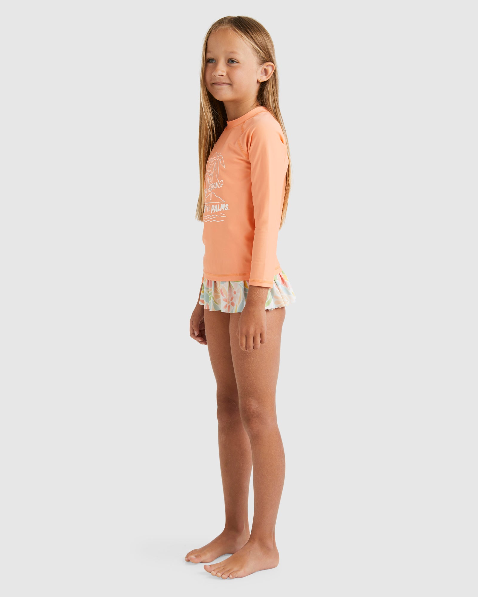 Girls 0-5 Under The Palms Long Sleeve Rash Vest