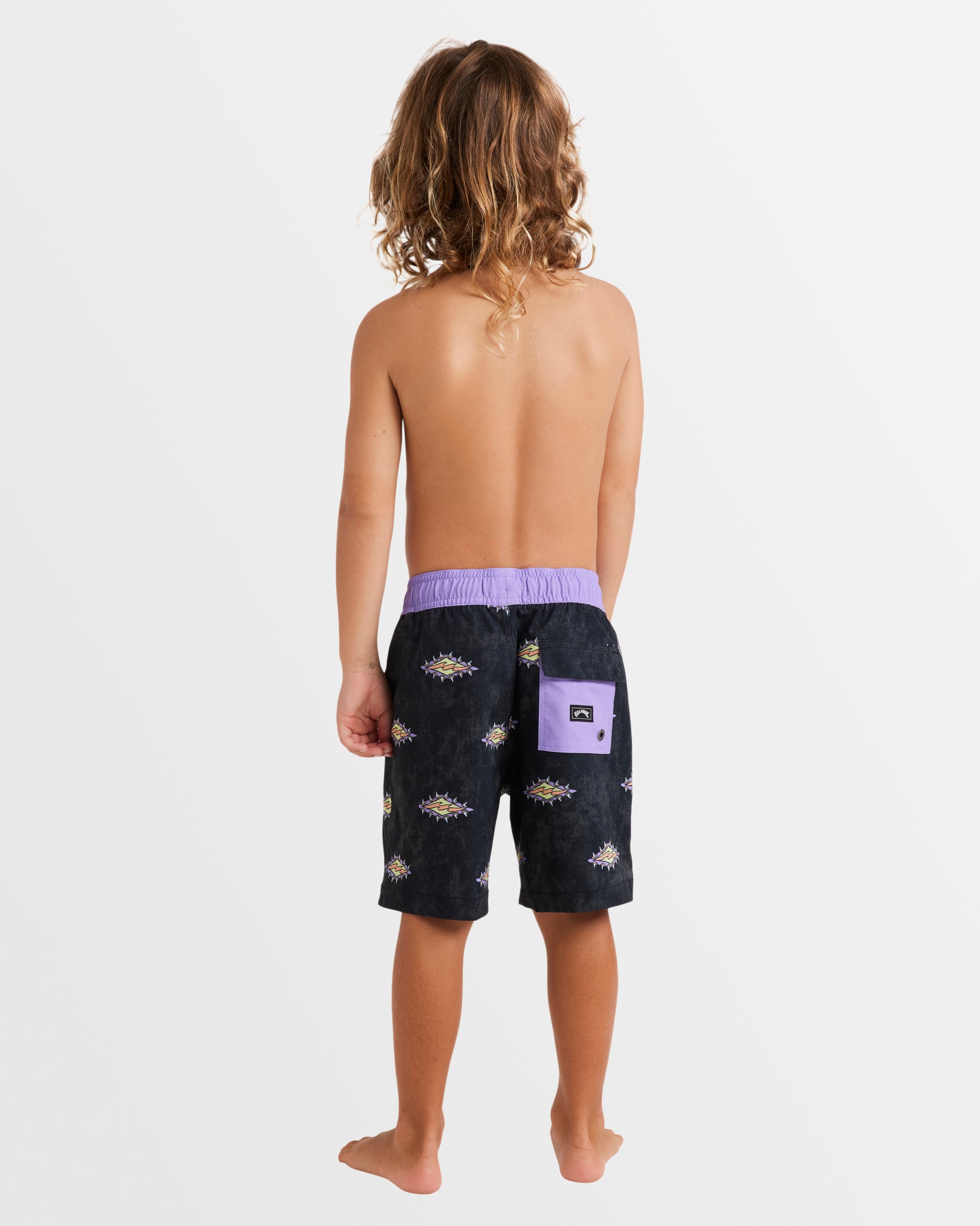 Boys 0-7 Diamond Grit Layback 13" Boardshorts