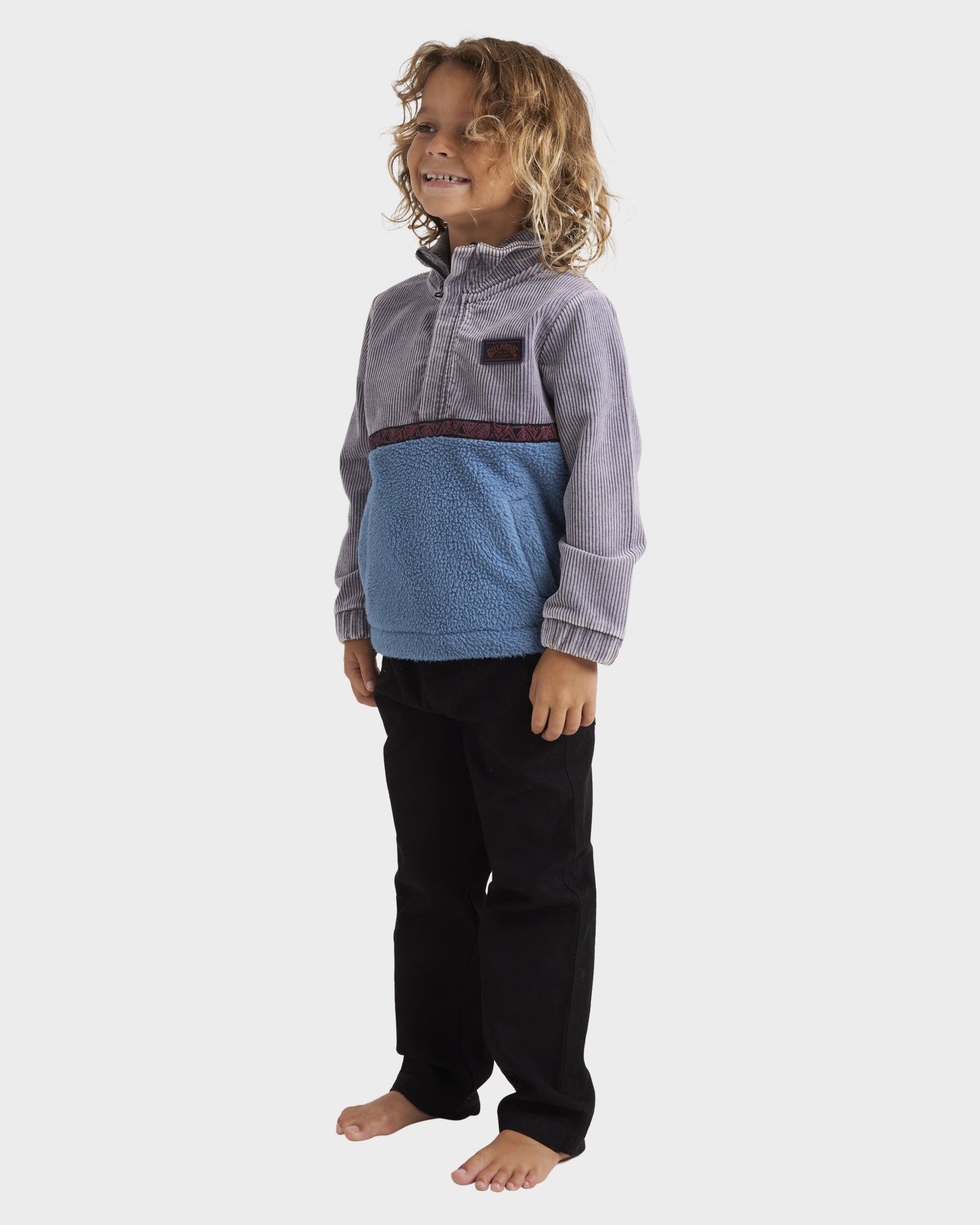 Boys 0-7 Space Lobster Half Zip Fleece Pullover