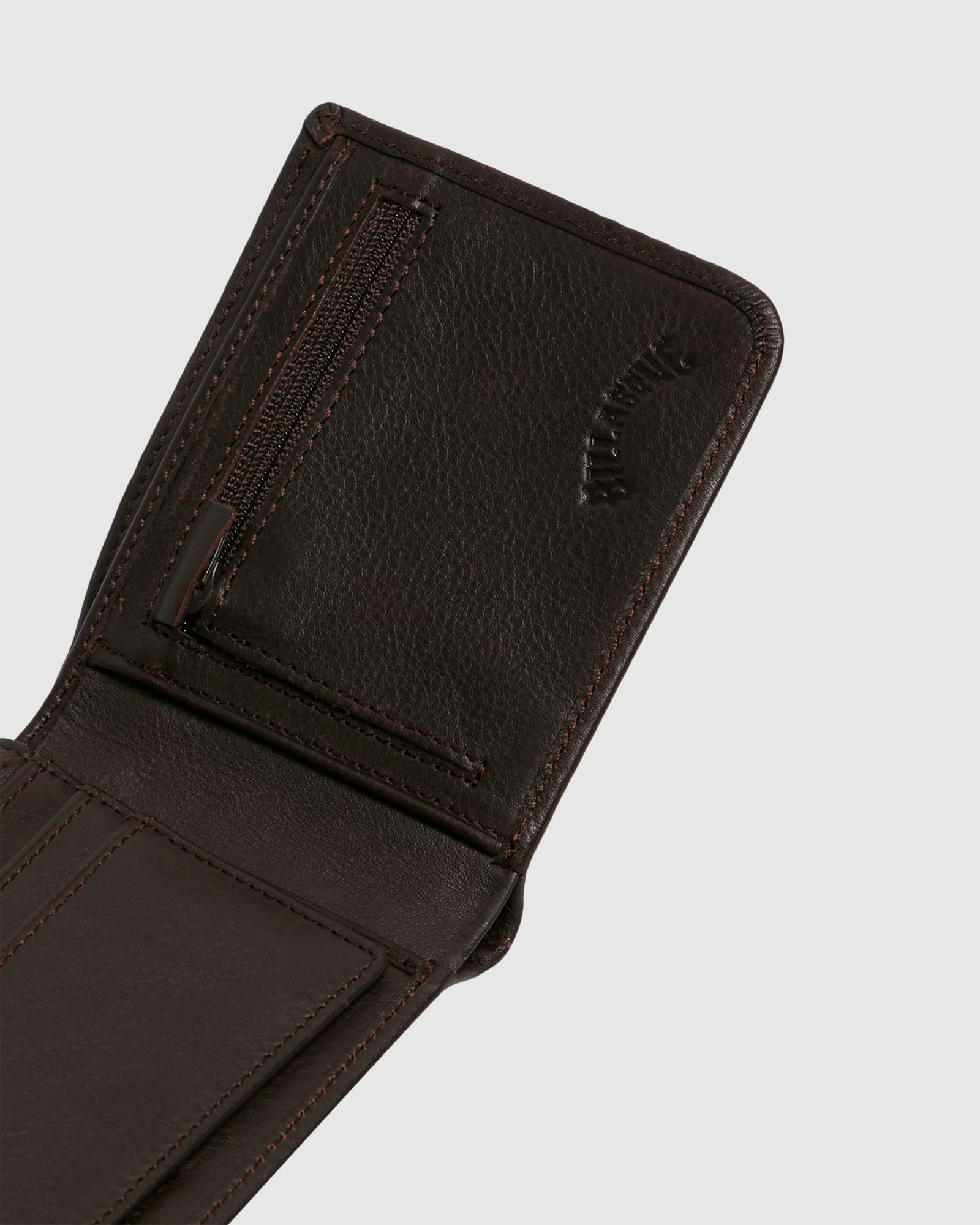 Mens Secret Pocket Leather Wallet