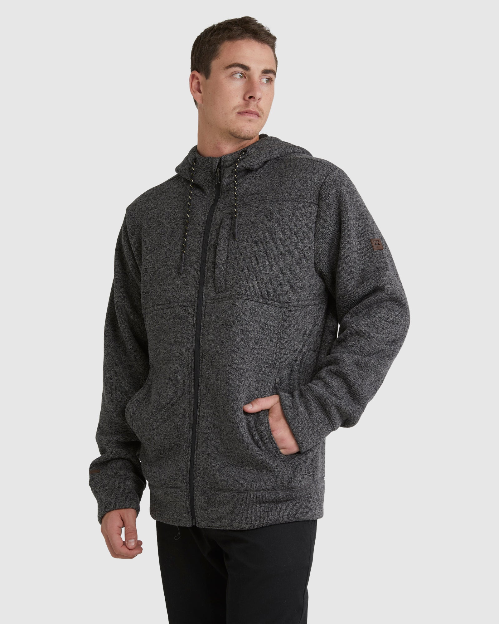 Mens A/Div Boundary Sherpa Zip Up Hoodie
