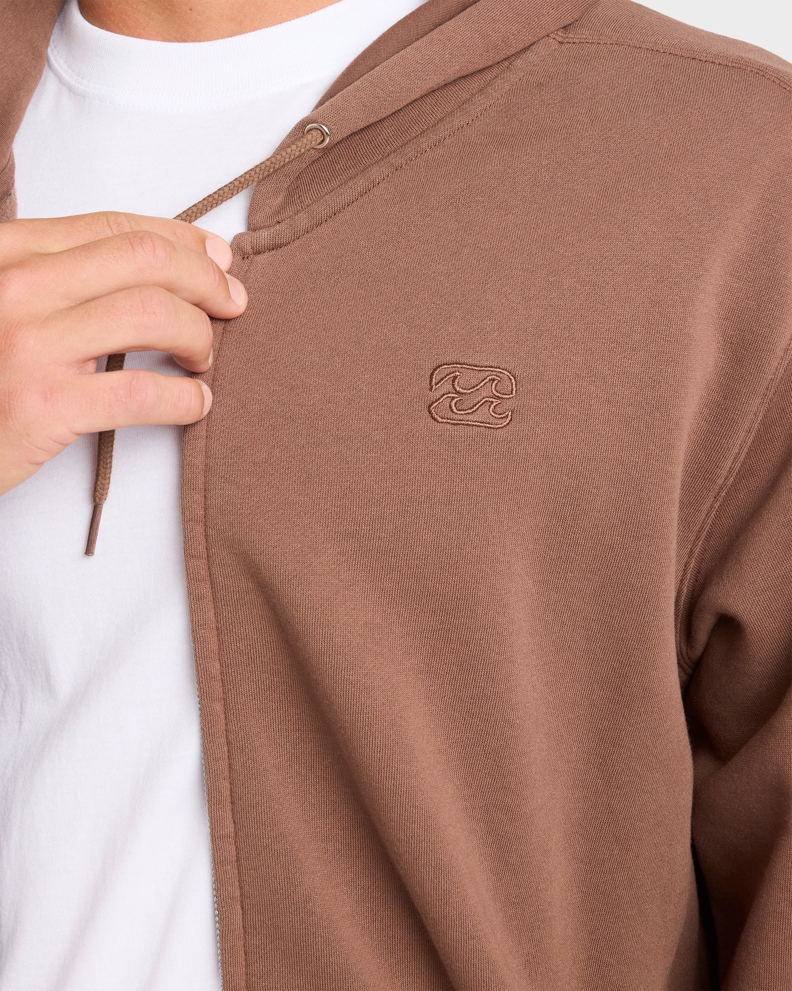 Mens Premium Wave Wash Zip Up Hoodie