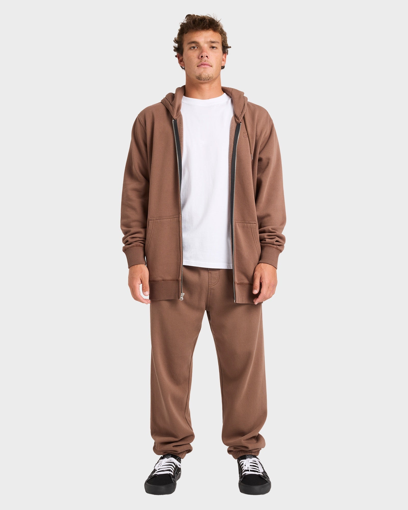 Mens Premium Wave Wash Zip Up Hoodie