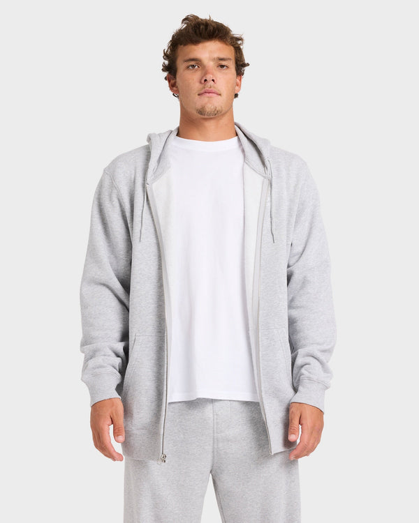 Mens Premium Wave Wash Zip Up Hoodie