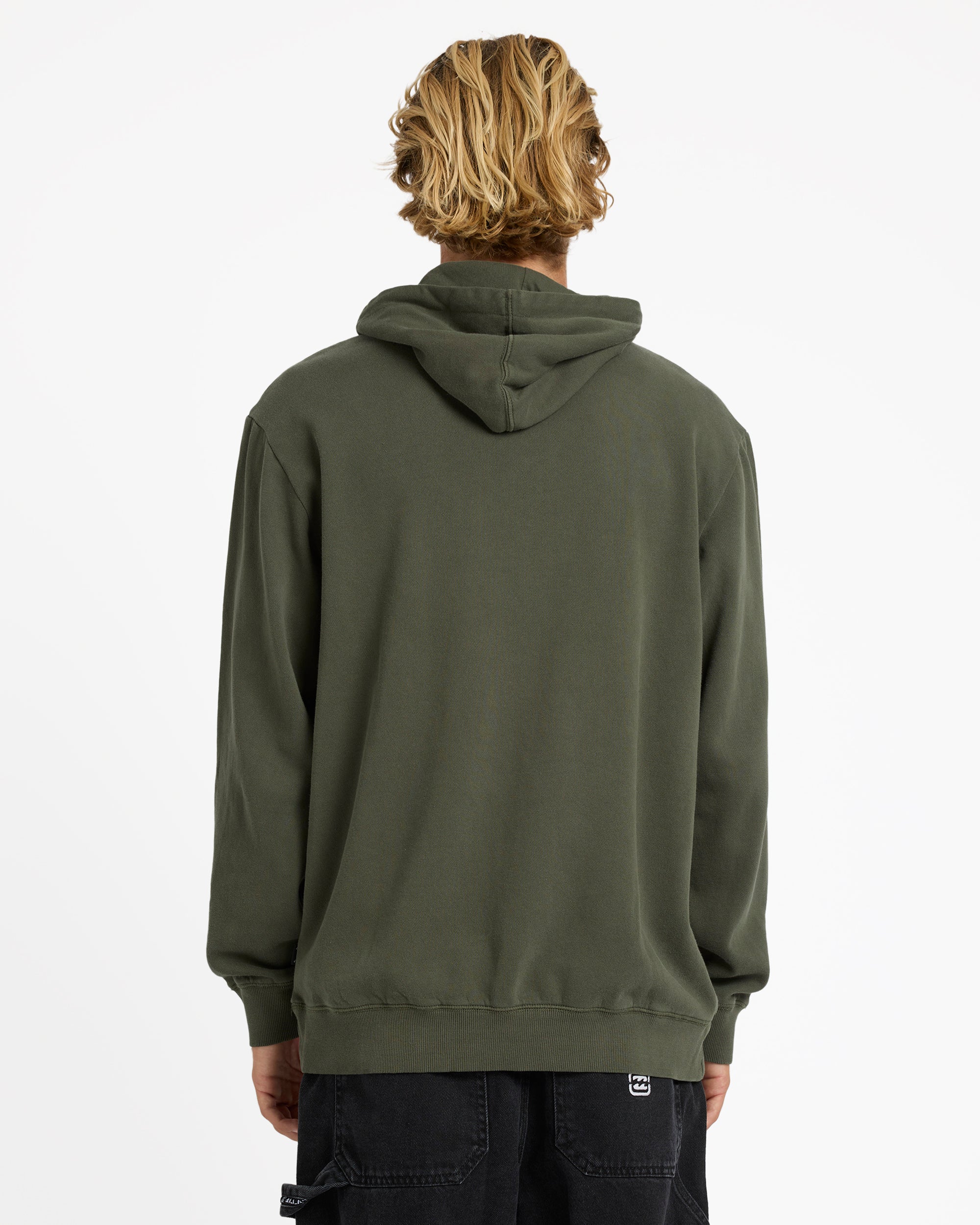 Mens Premium Wave Washed Pullover Hoodie
