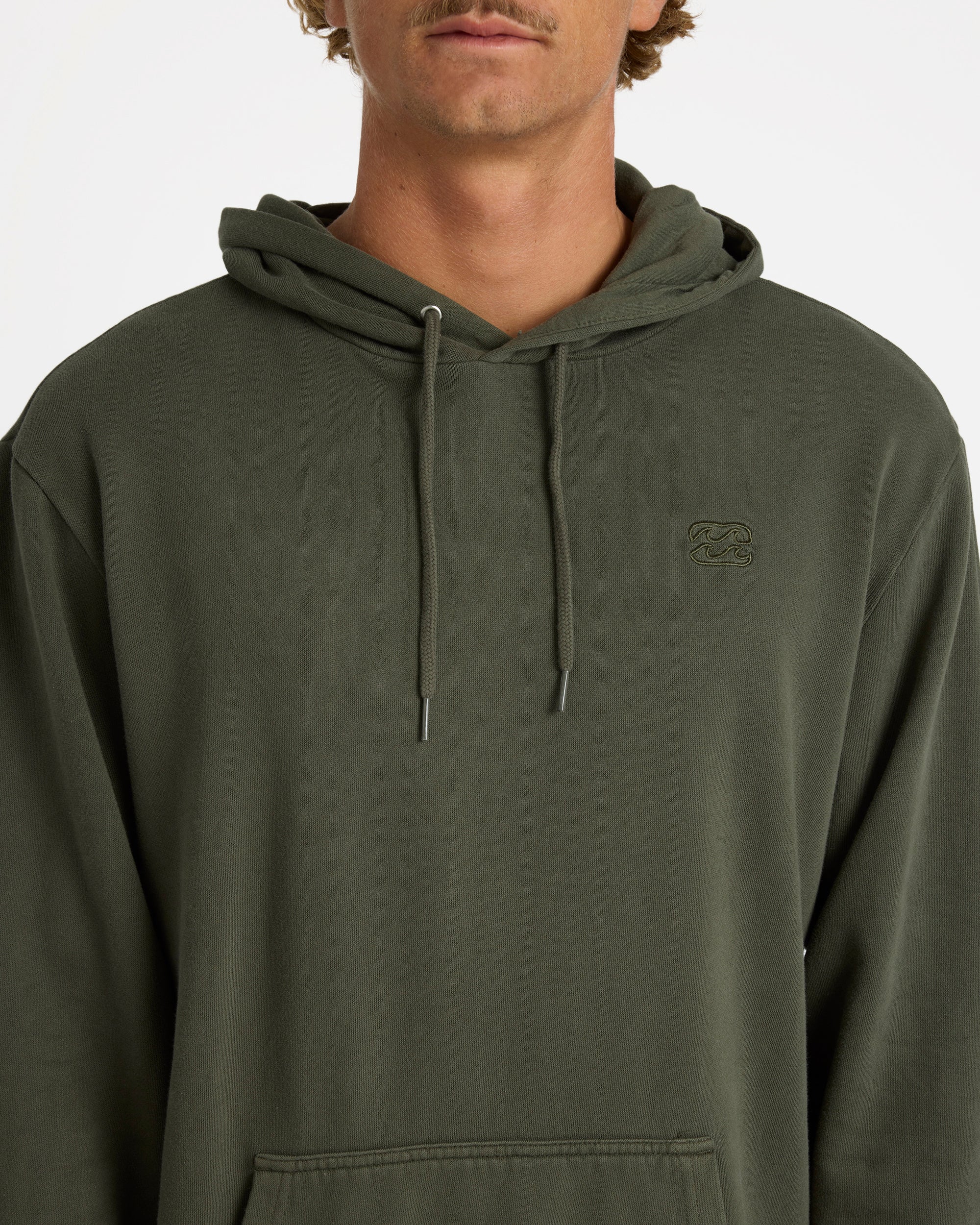 Mens Premium Wave Washed Pullover Hoodie