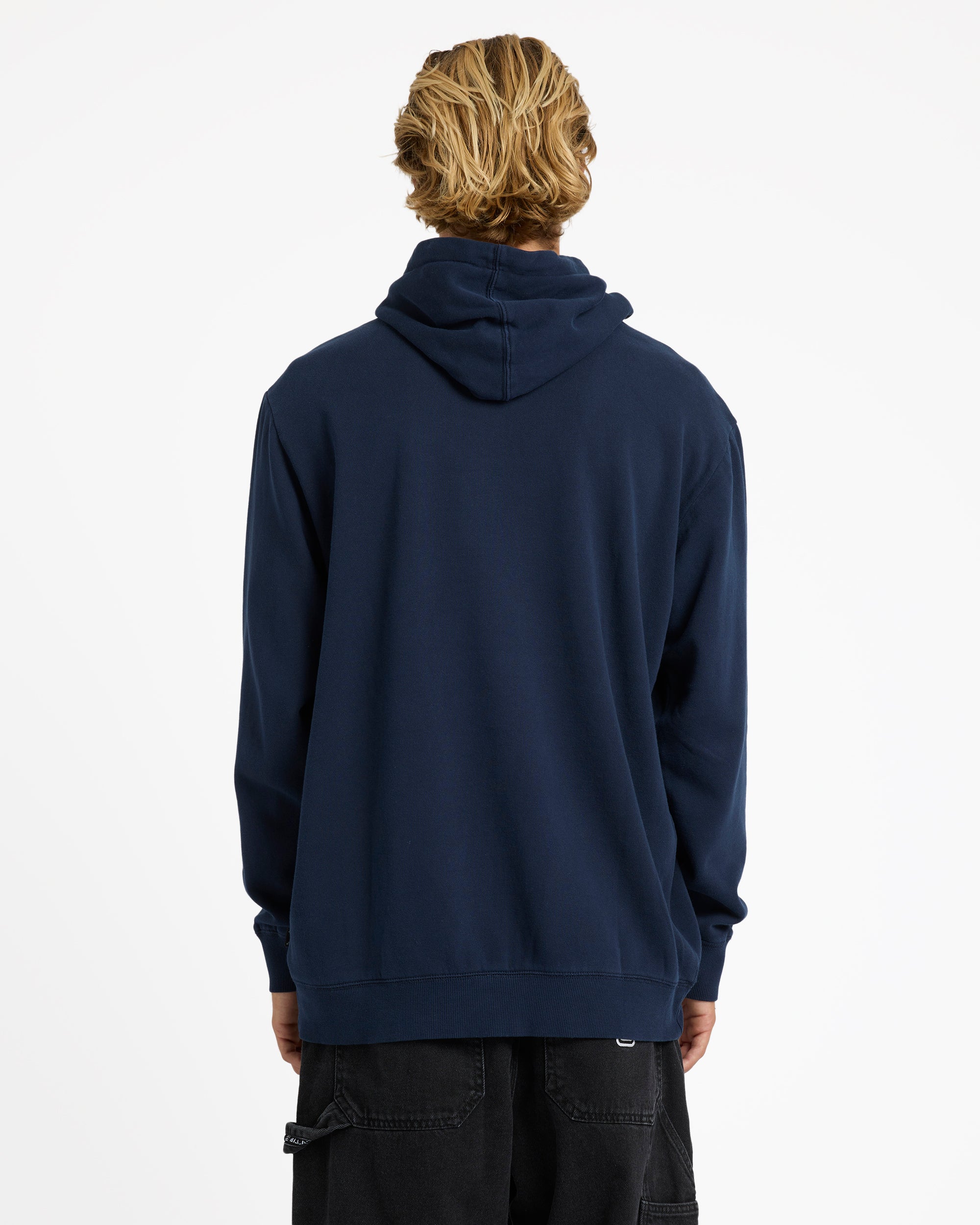 Mens Premium Wave Washed Pullover Hoodie