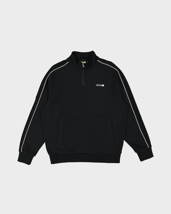 Mens Spec Panelled Quarter Zip Fleece Pullover
