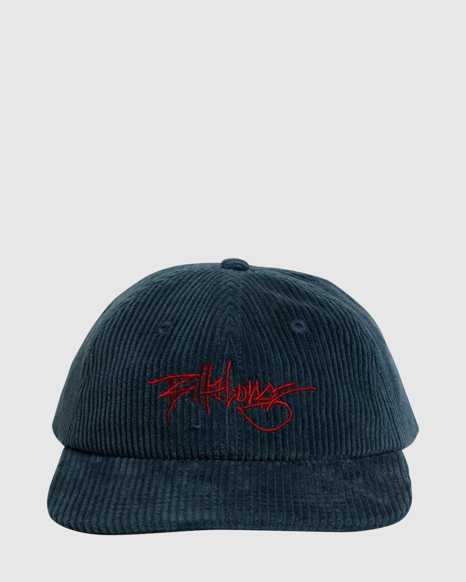 Mens Script Corduroy Snapback Cap SMOKE BLUE 1SZ