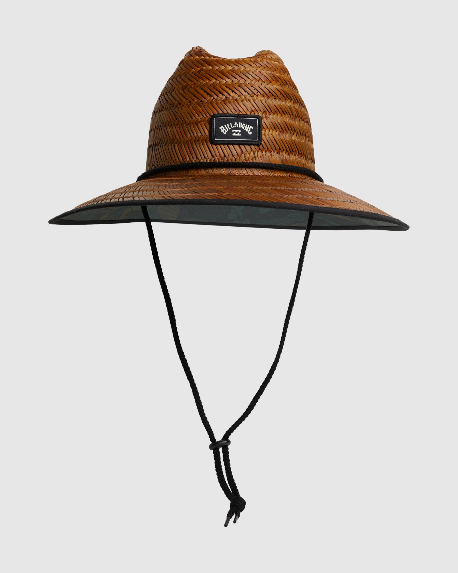 Mens Tides Print Straw Hat