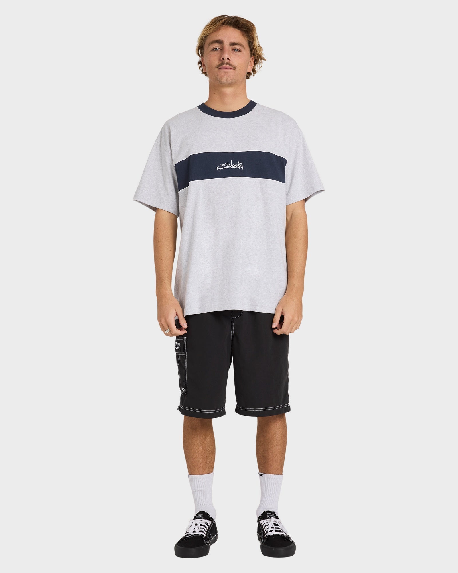 Mens Script Panel T-Shirt