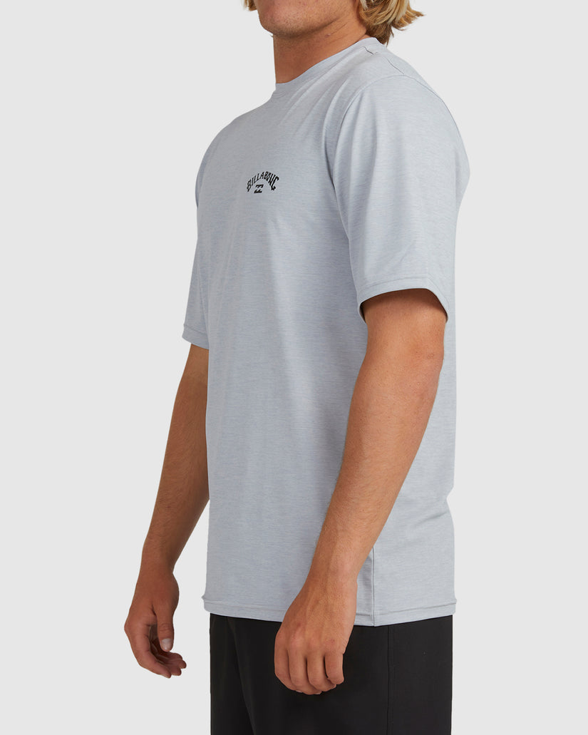 Mens Shoreline Loose Fit Rash Vest - LIGHT GREY HEATHER | Billabong AU