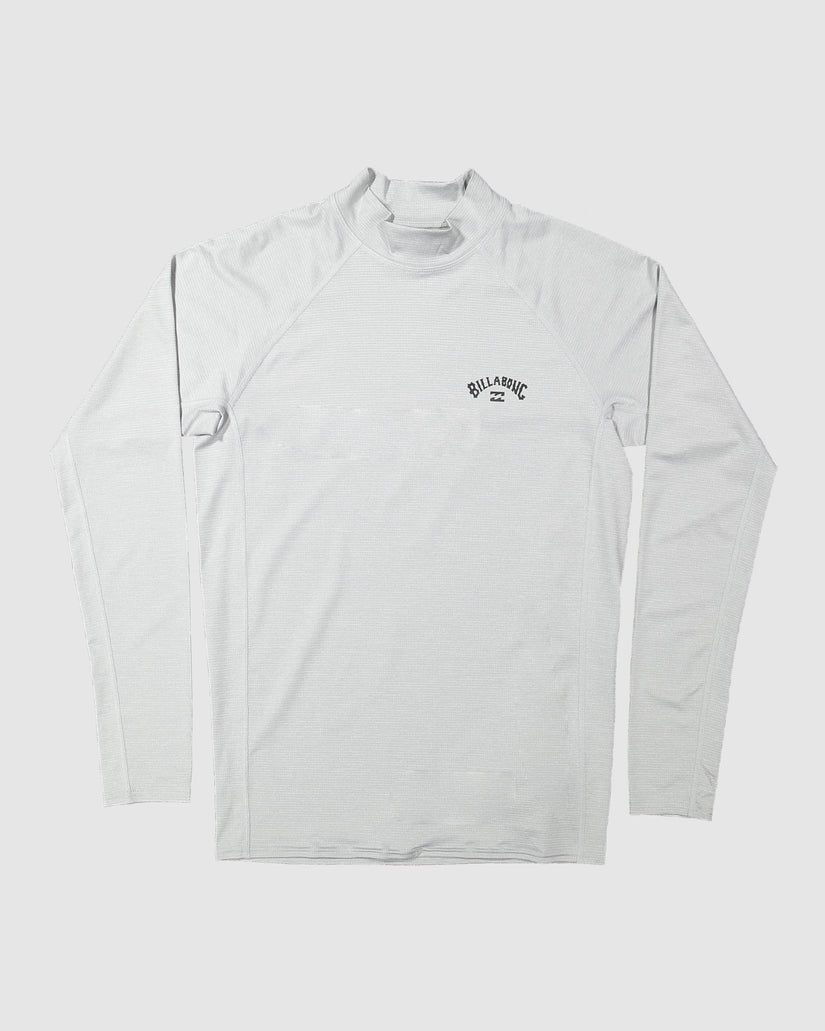 Mens Shoreline Rash Vest - LIGHT GREY HEATHER | Billabong AU